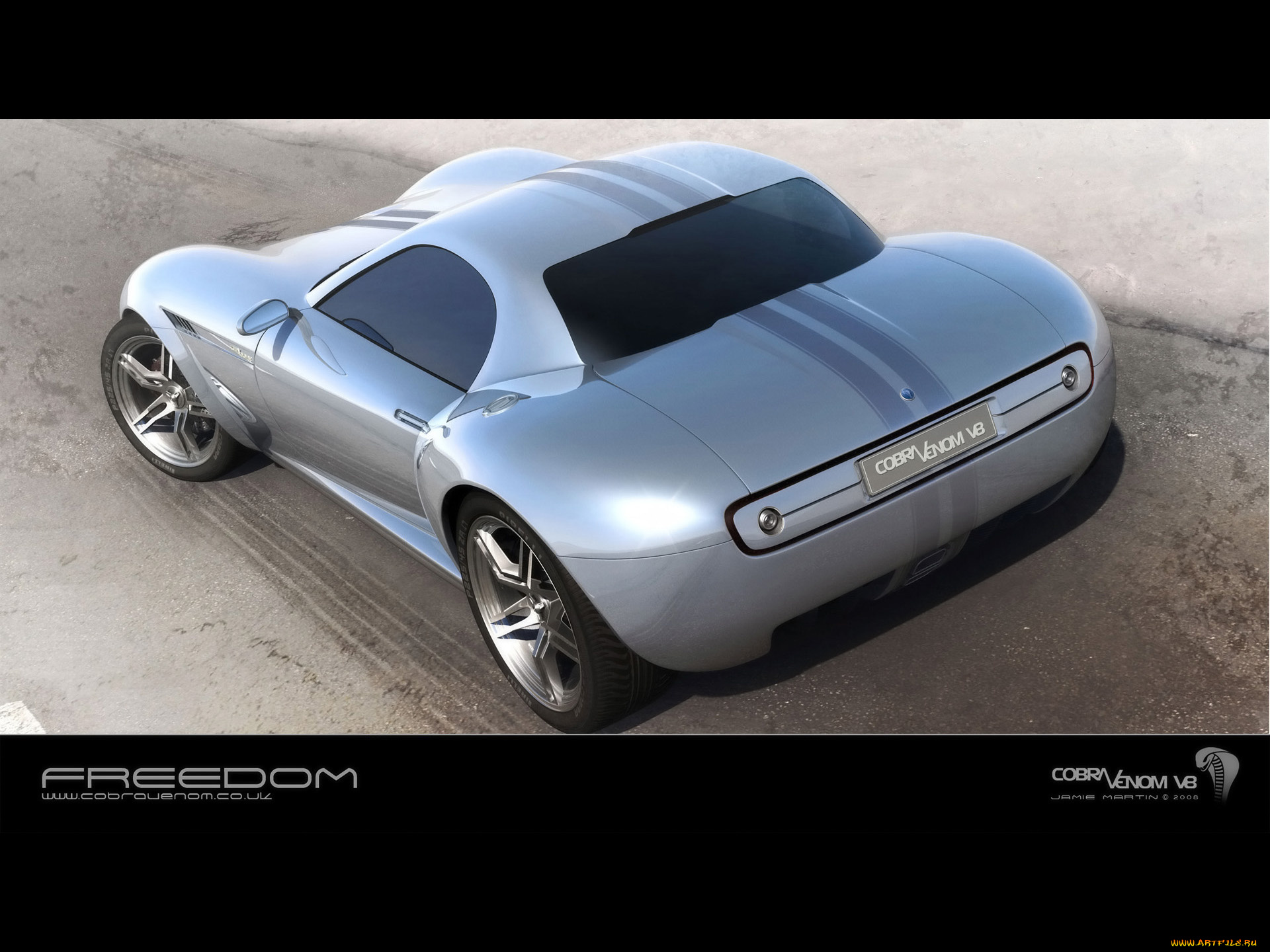 2008, cobra, venom, v8, concept, автомобили, 3д