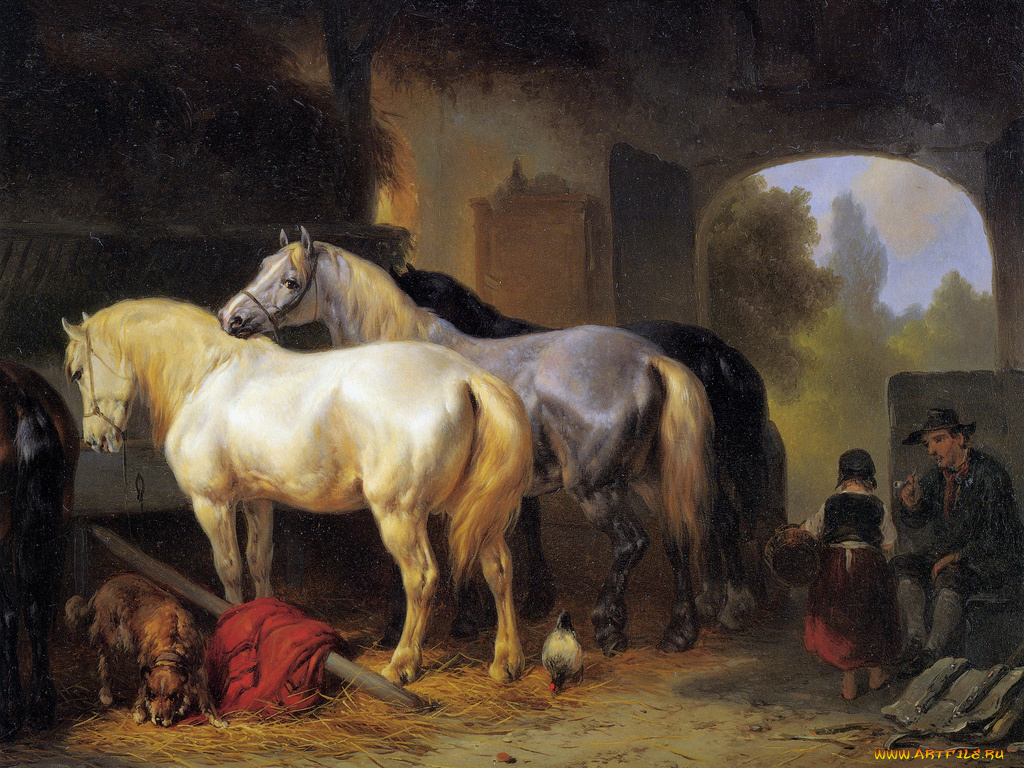 рисованные, животные