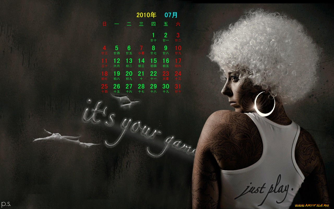 календари, девушки