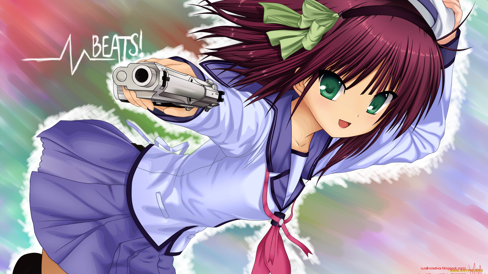 аниме, angel, beats