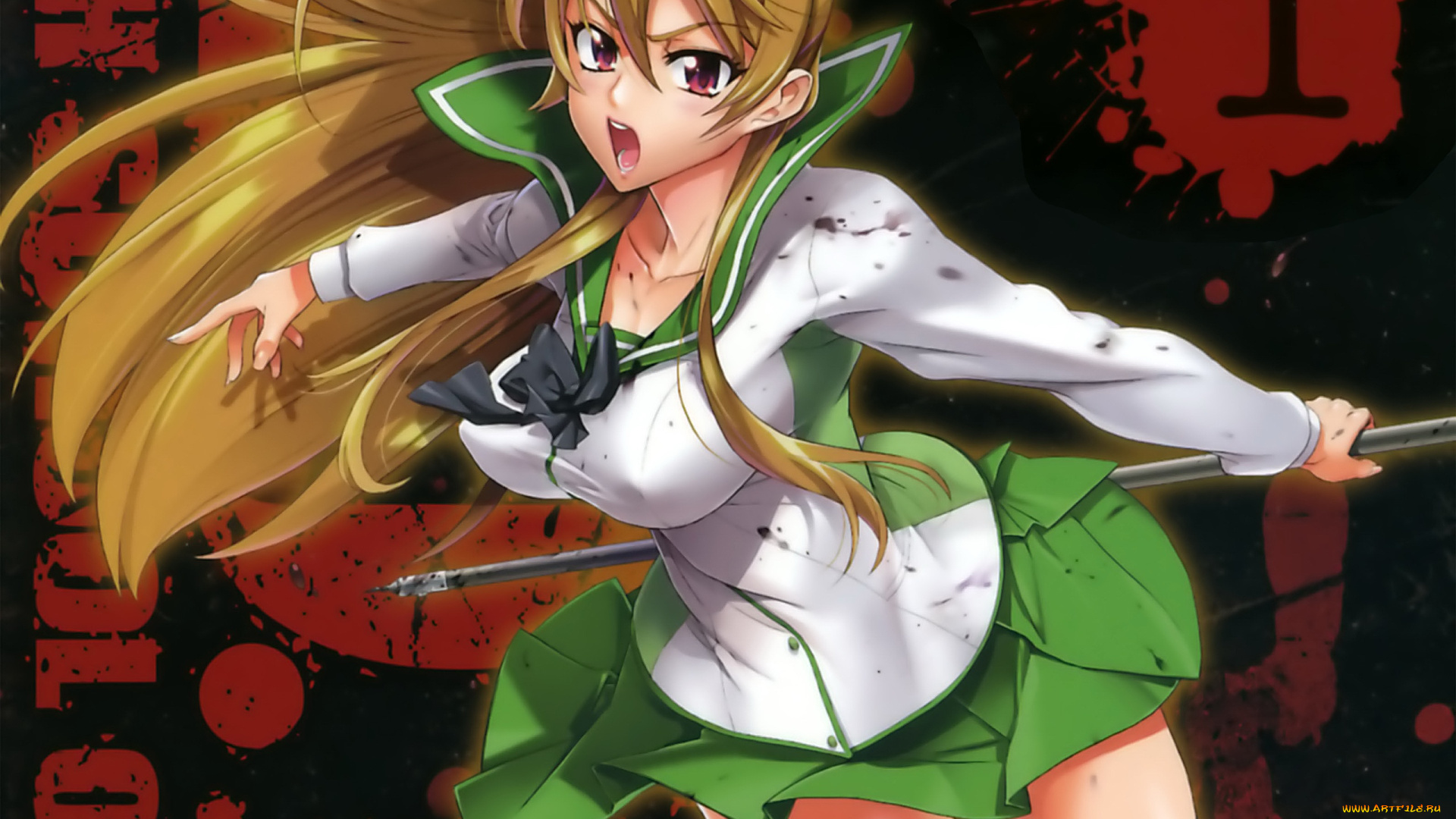 academy, apocalypse, аниме, highschool, of, the, dead