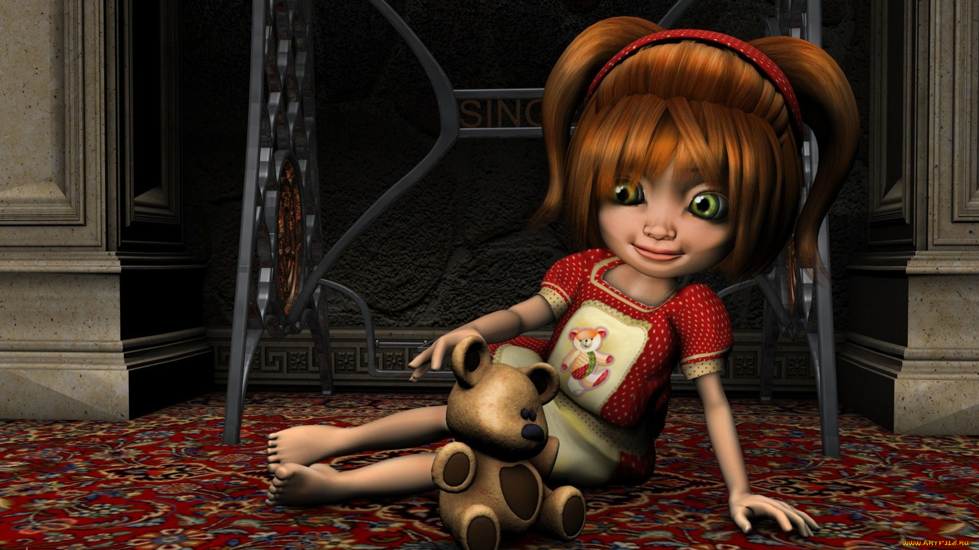 3д, графика, people, люди, кукла, девушка