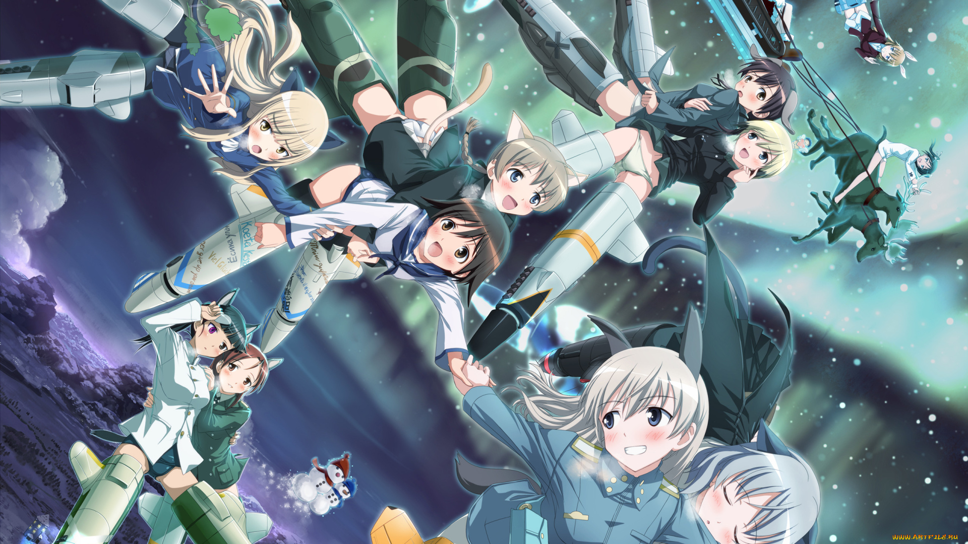 аниме, strike, witches