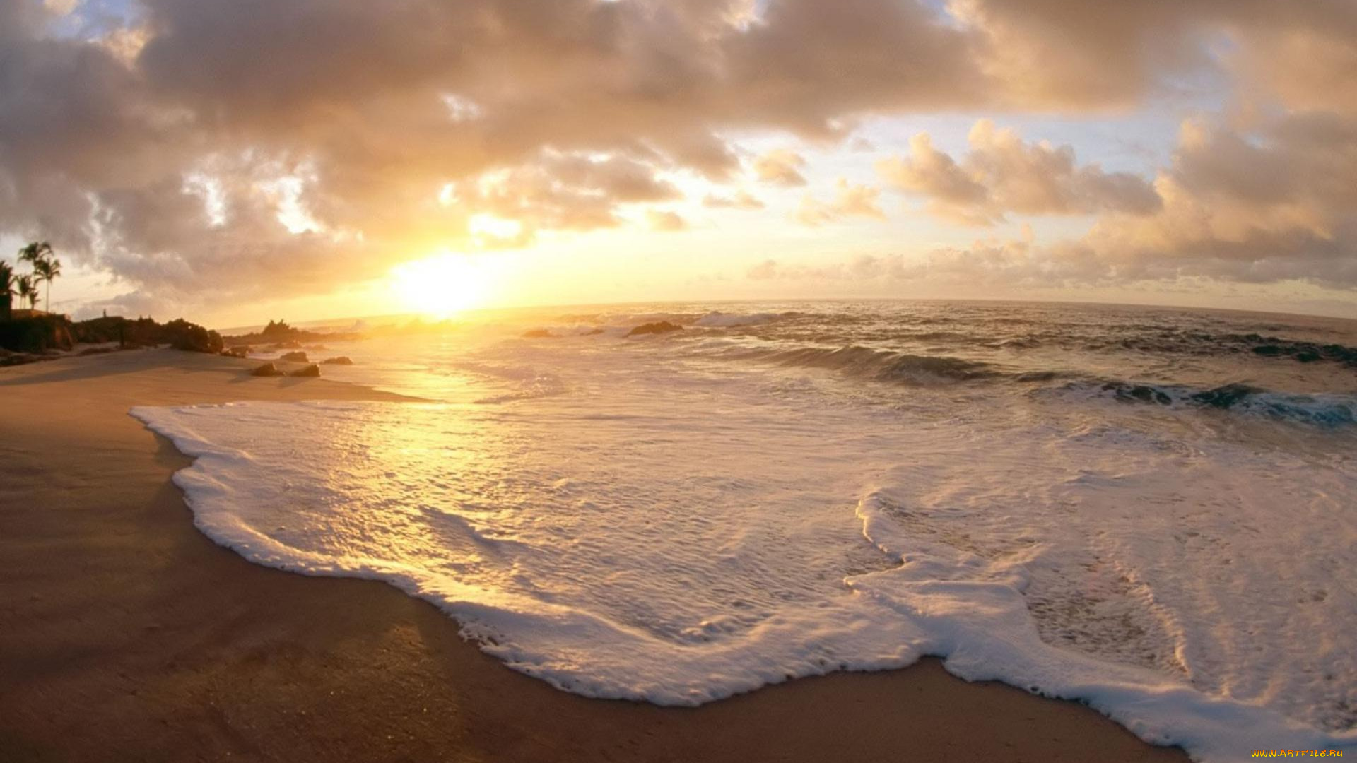 beautiful, beach, природа, восходы, закаты, тропики, пляж, волны, океан