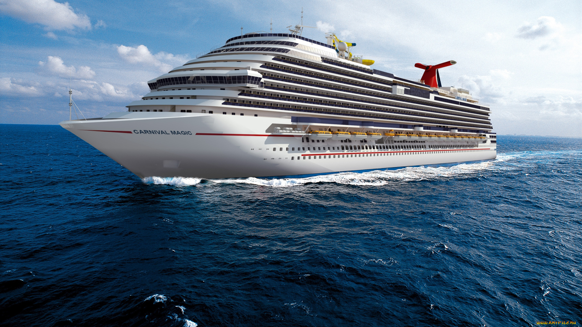 carnival, magic, корабли, лайнеры, океанский, лайнер, круиз, простор