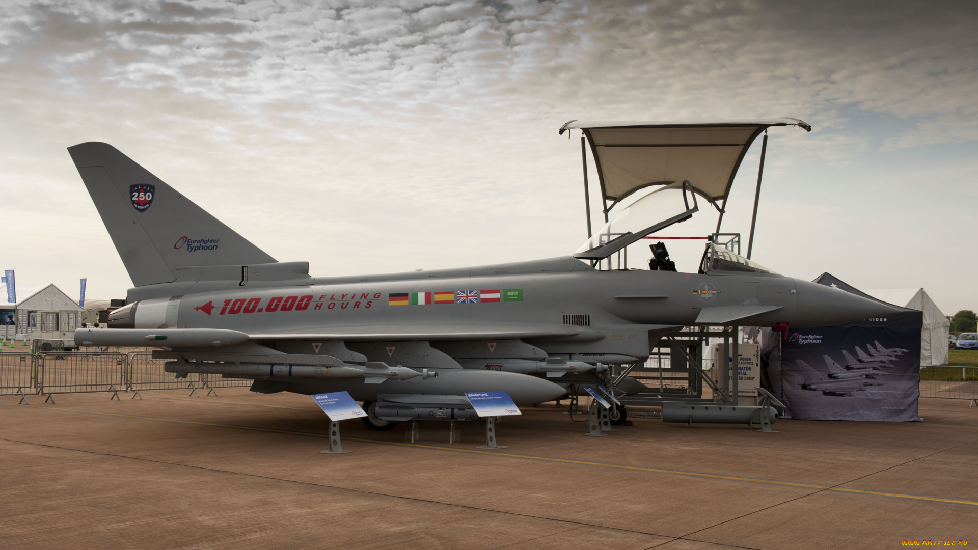 eurofighter, typhoon, in, action, авиация, боевые, самолёты, авиашоу, экспонат, самолет