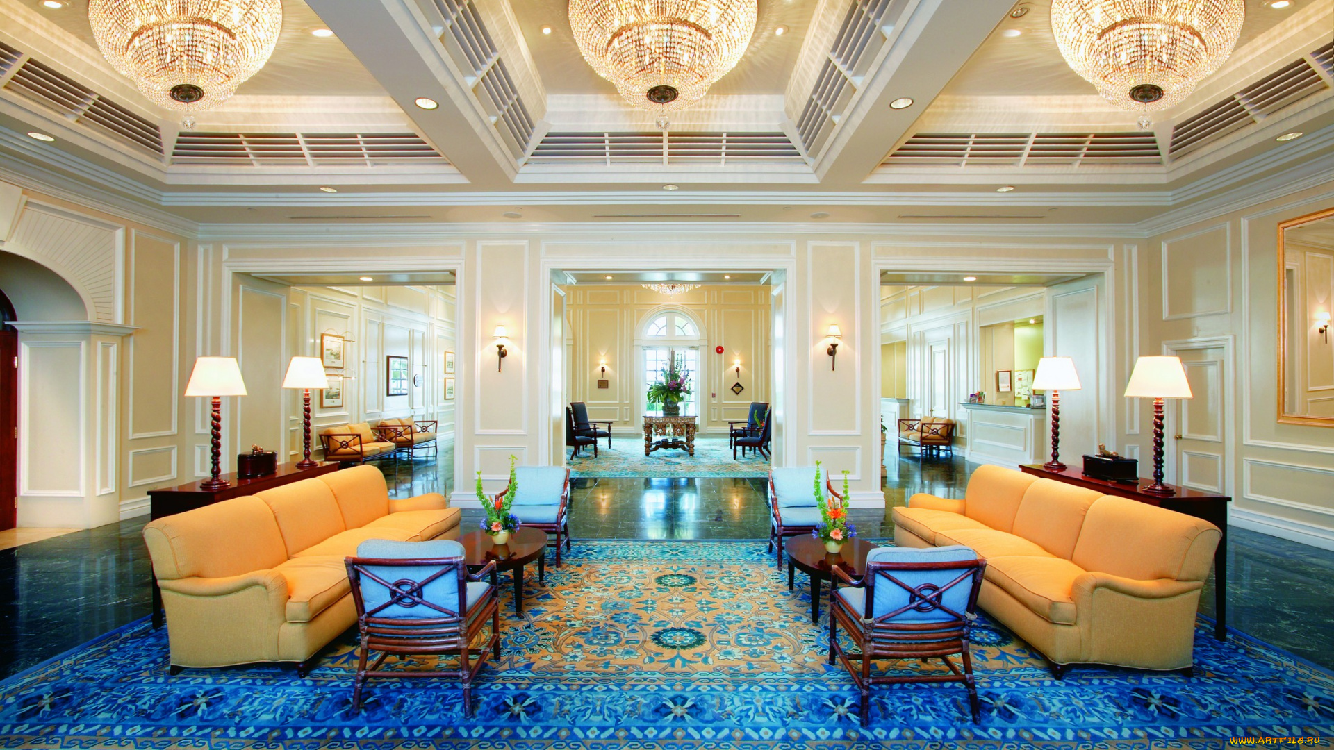 интерьер, кафе, рестораны, отели, светильники, столы, диваны