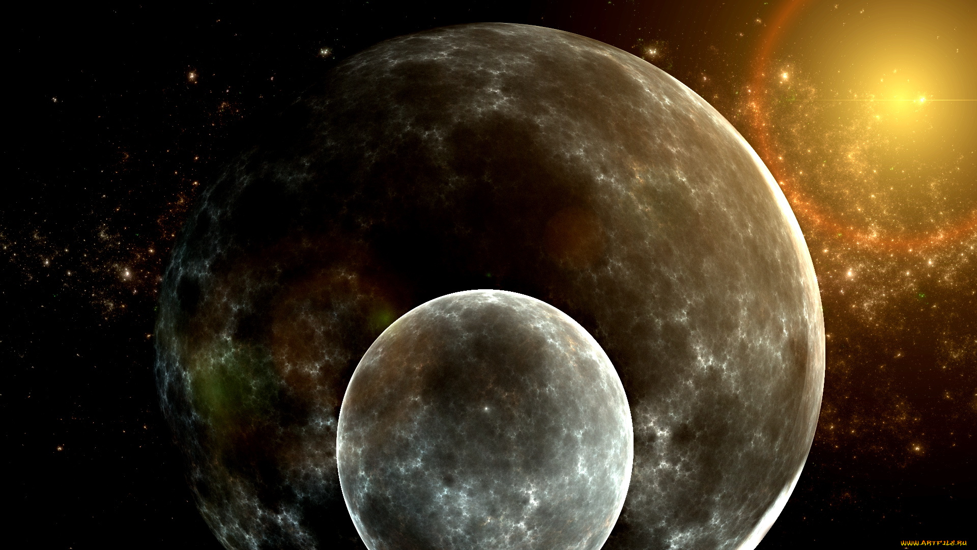 космос, арт, планеты