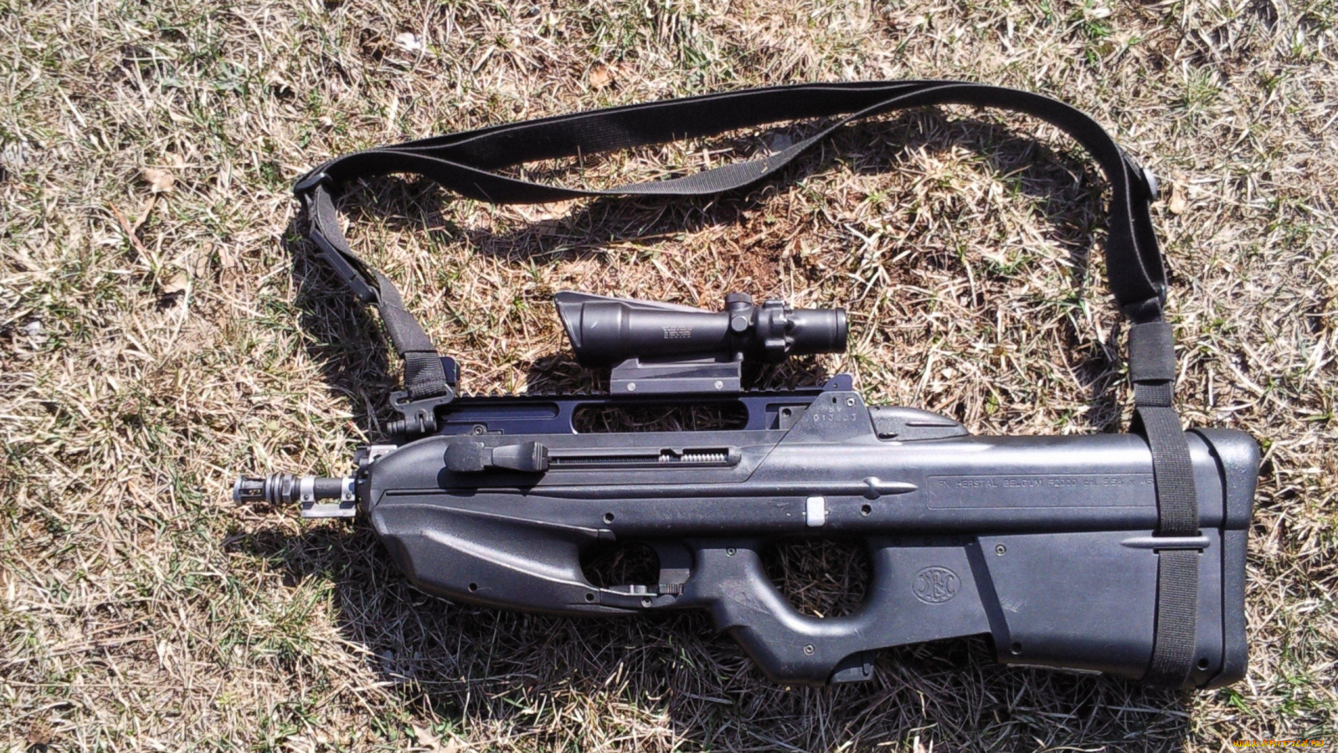 оружие, автоматы, fn, f2000, автомат, прицел, ремень