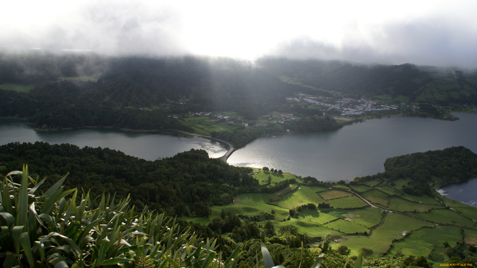 португалия, остров, сан, мигель, природа, реки, озера, сан-мигель, горы