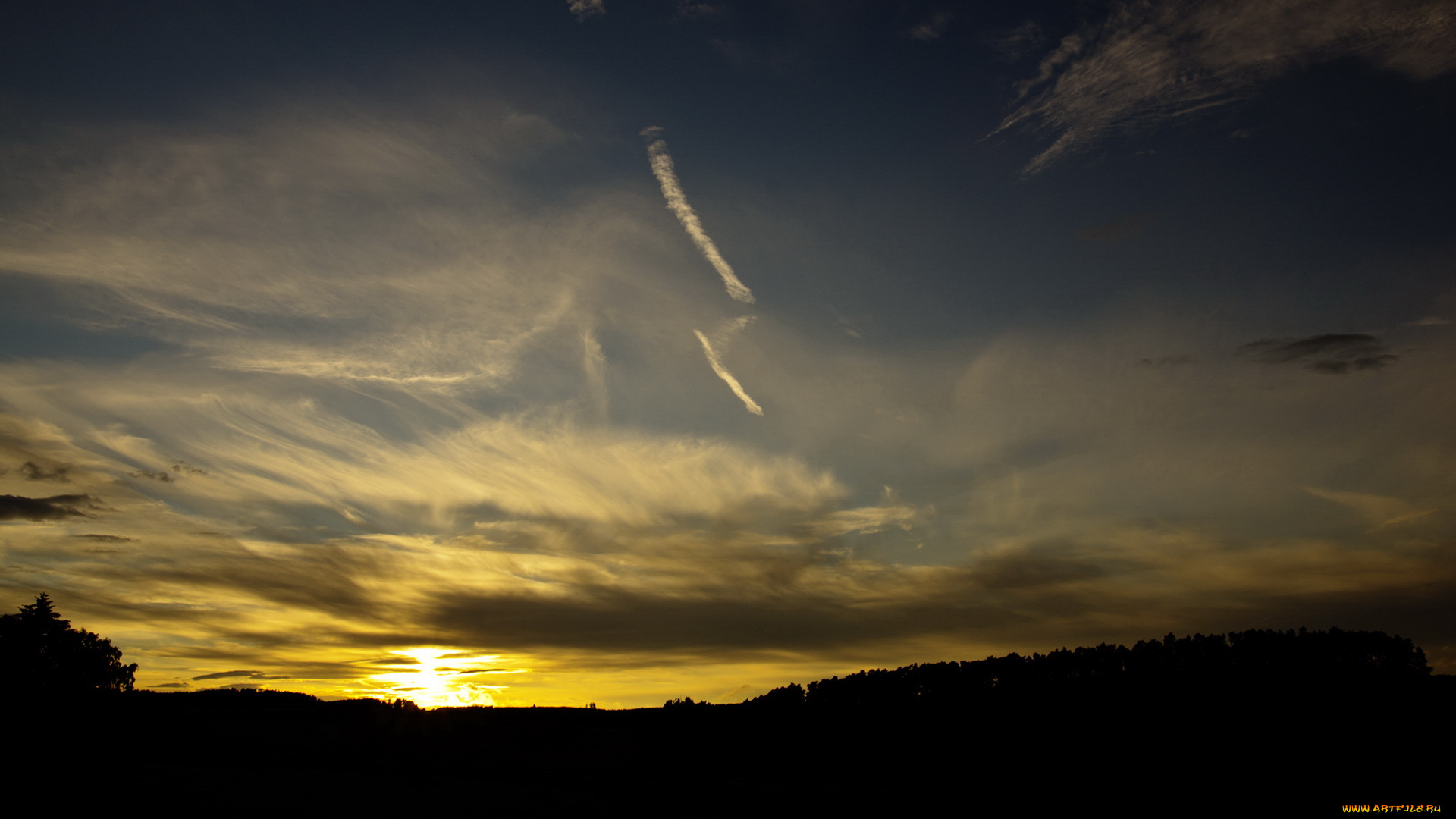 природа, восходы, закаты, облака, вечер