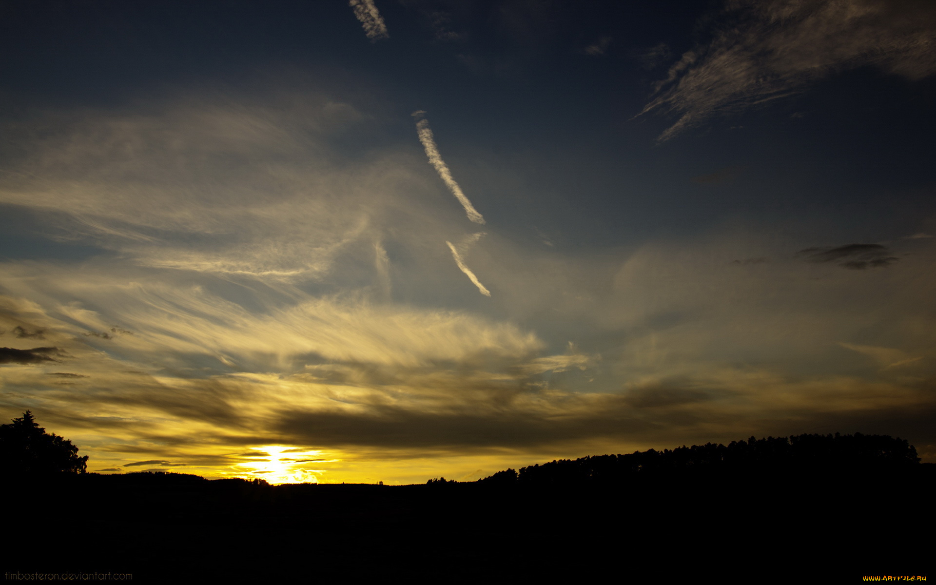 природа, восходы, закаты, облака, вечер