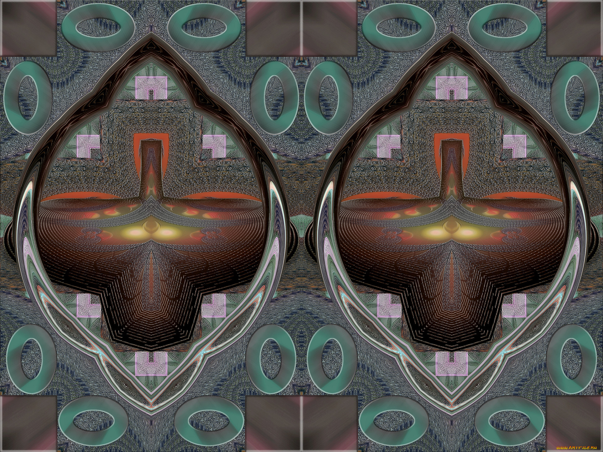 3д, графика, fractal, фракталы, узор, цвета, фон