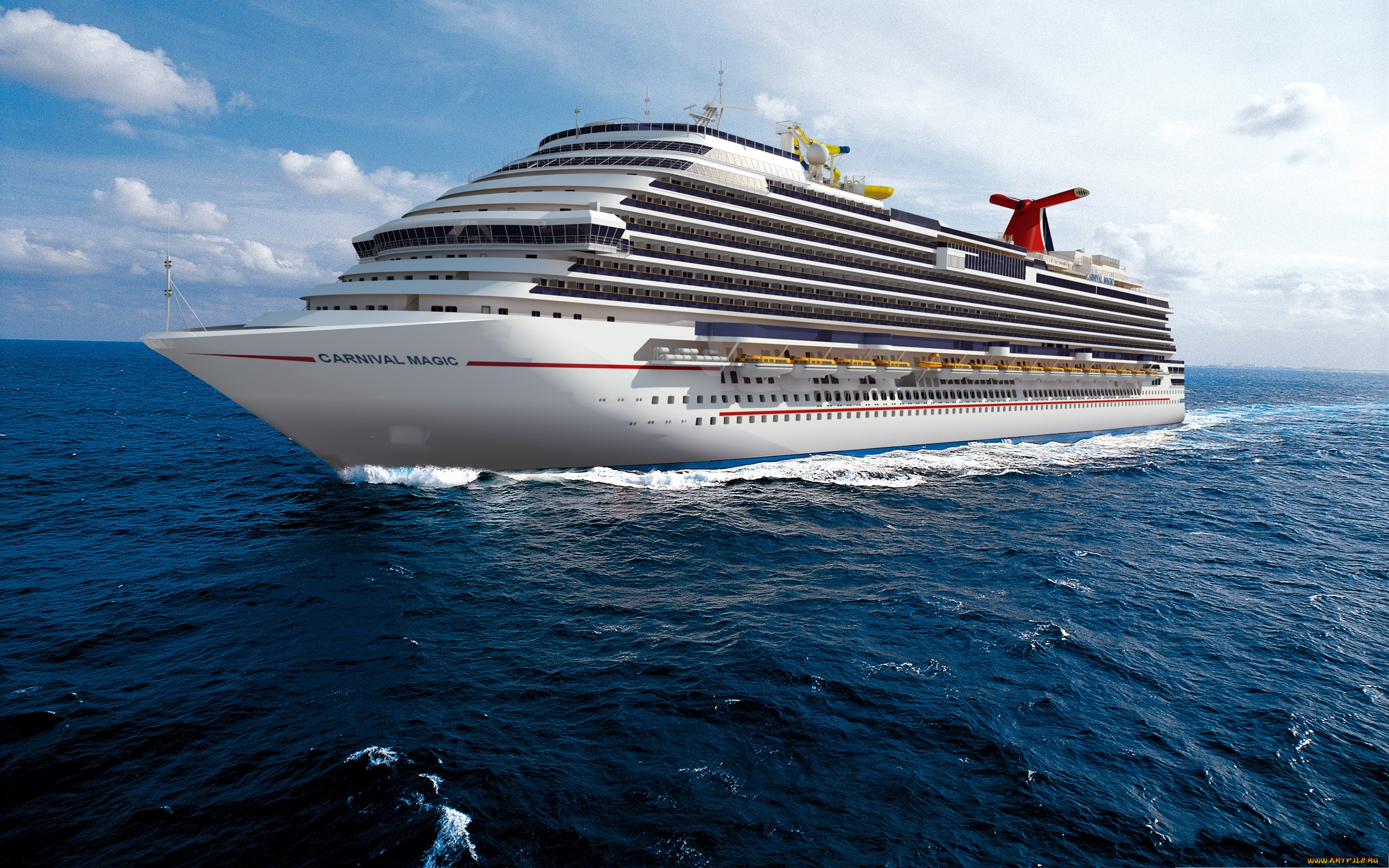 carnival, magic, корабли, лайнеры, океанский, лайнер, круиз, простор