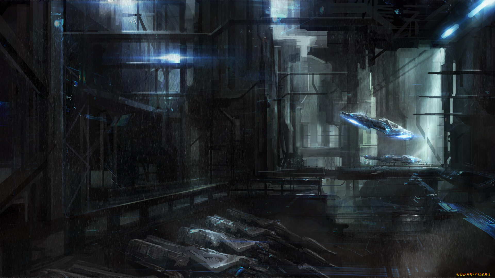 фэнтези, космические, корабли, звездолеты, станции, капсулы