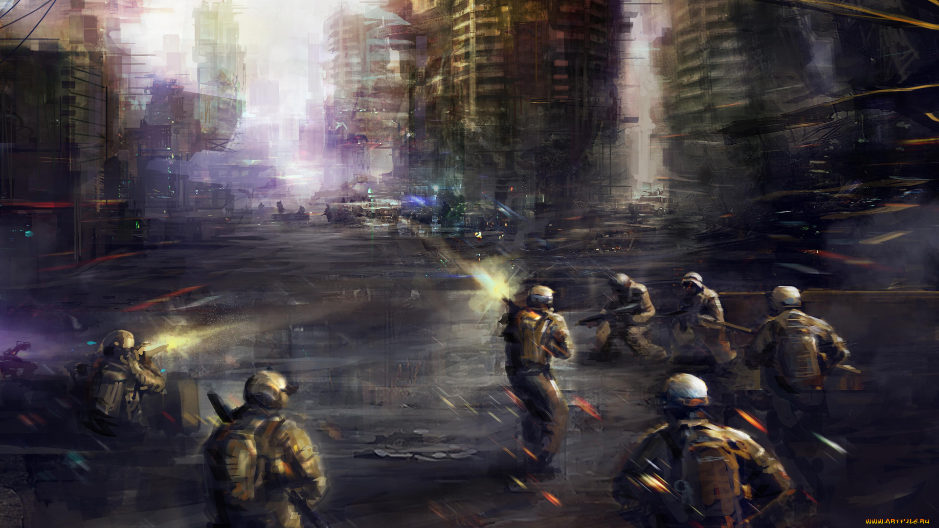 фэнтези, люди, сражение, солдаты