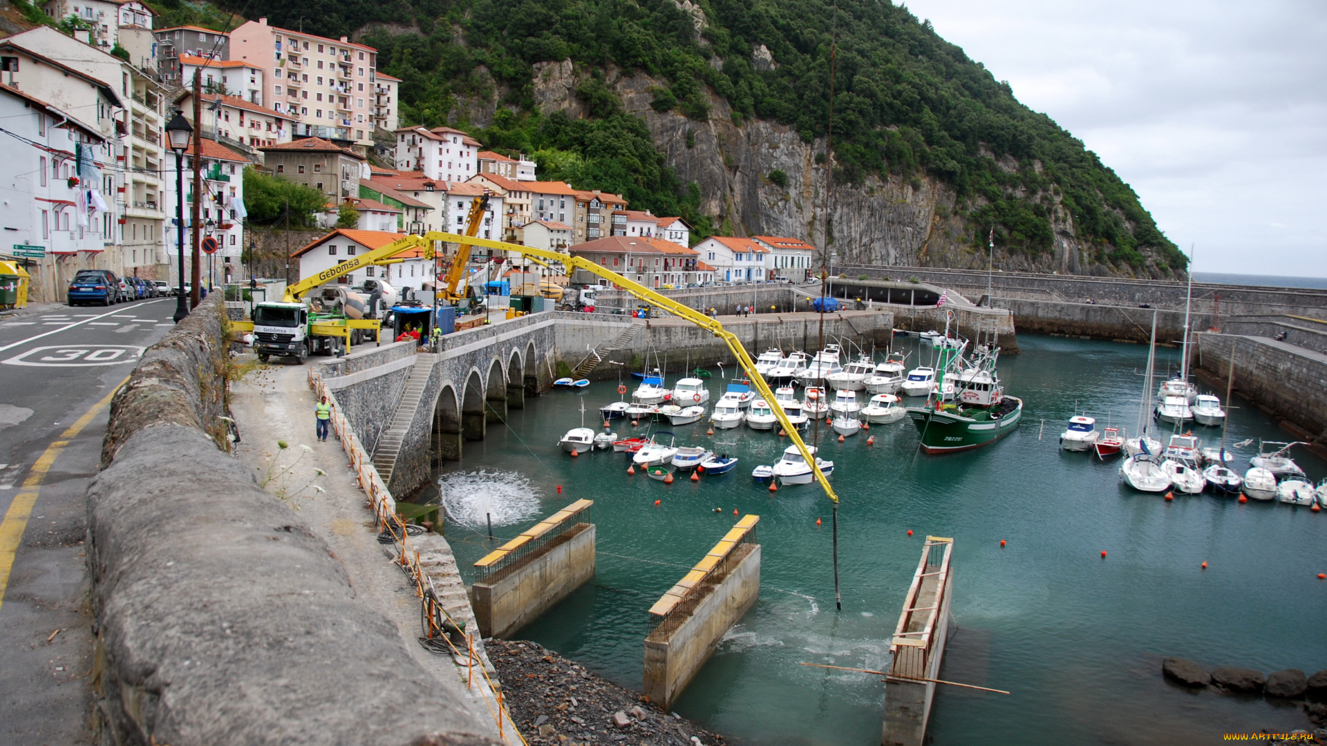 испания, бискайя, elantxobe, города, улицы, площади, набережные, дома, море, набережная