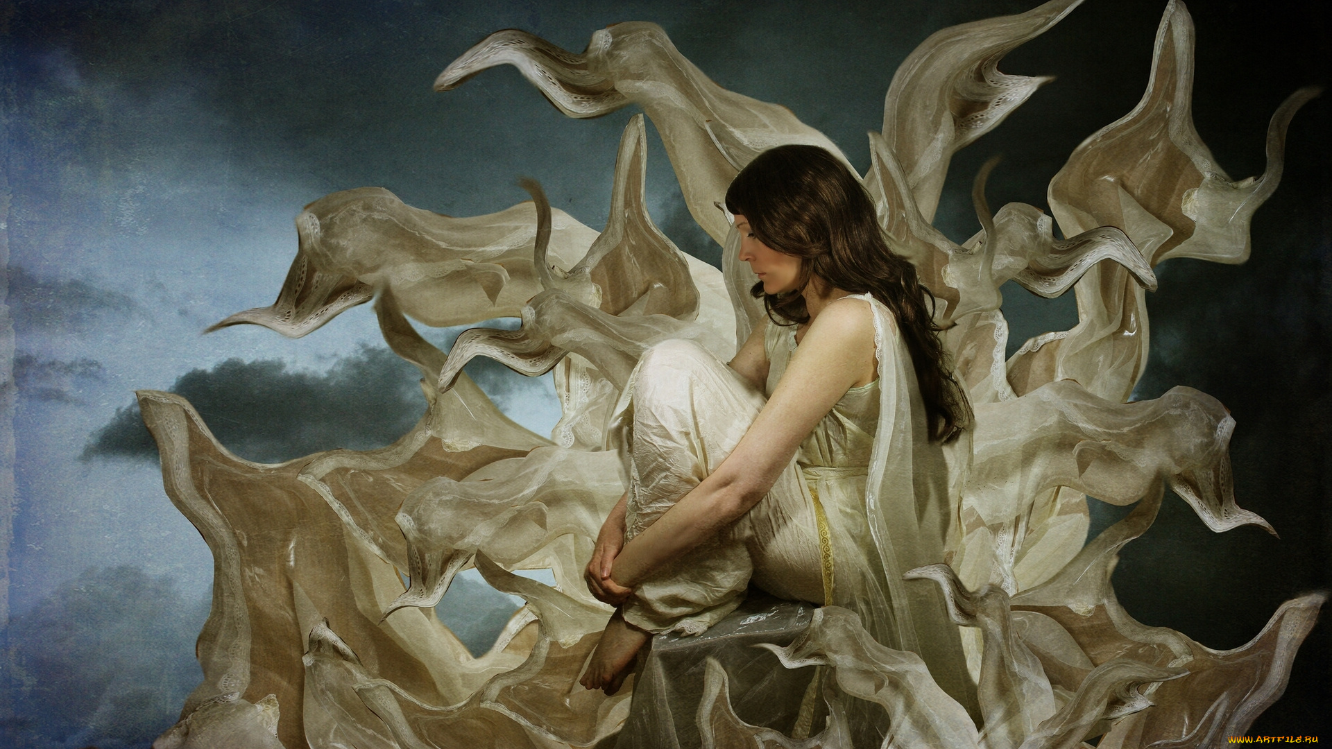 разное, компьютерный, дизайн, девушка, настроение