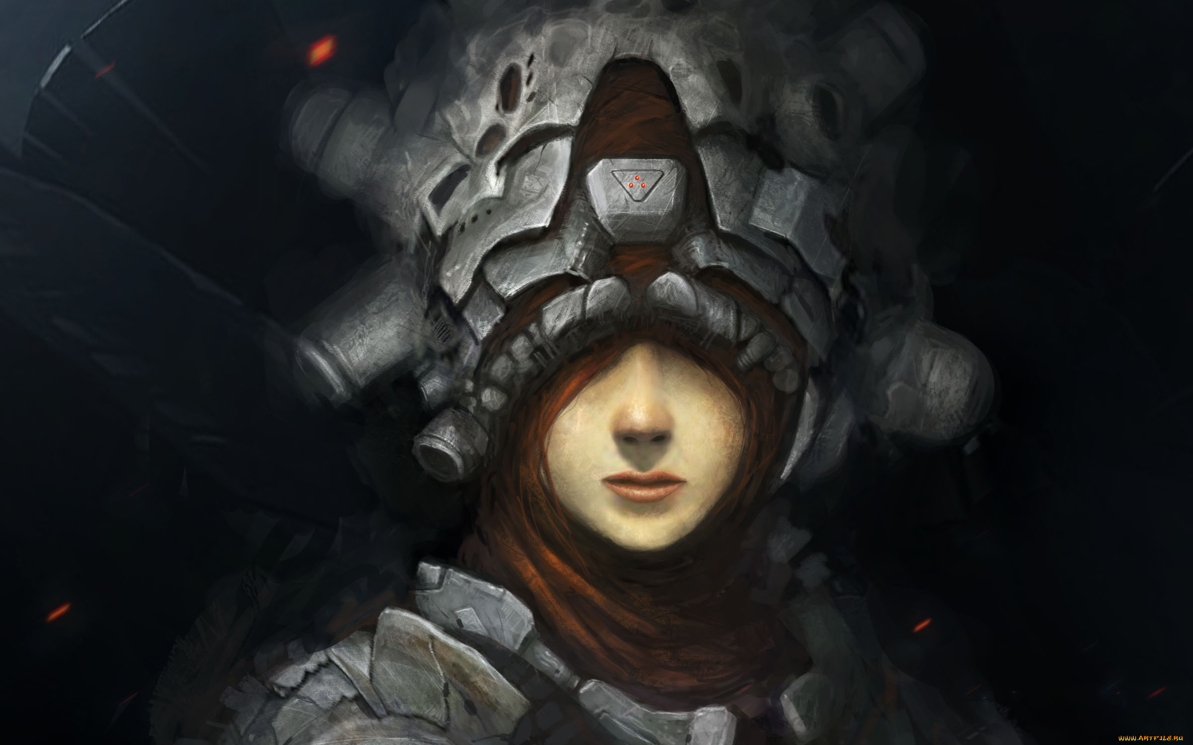 фэнтези, девушки, шлем