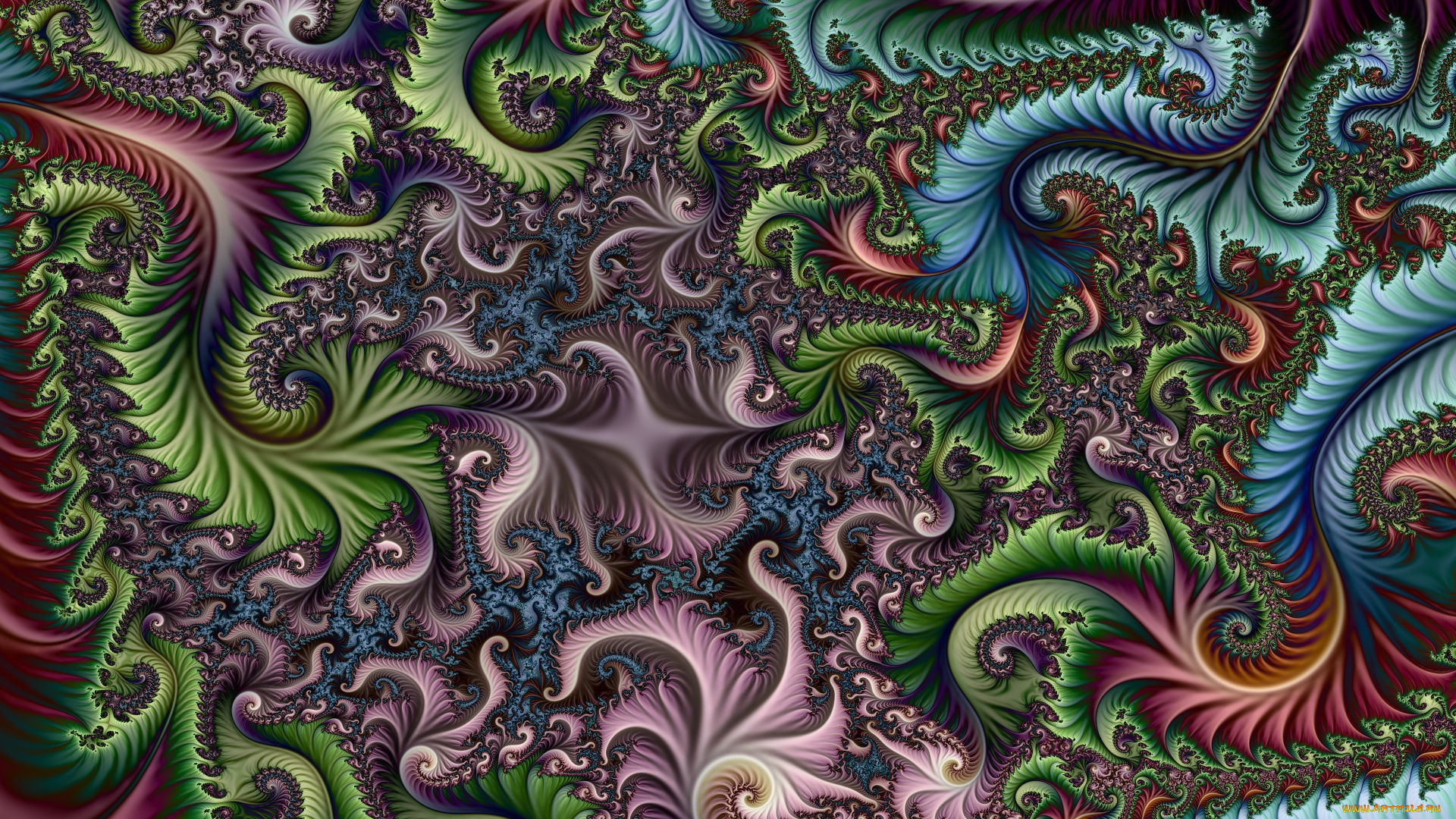 3д, графика, фракталы, , fractal, цвета, фон, узор