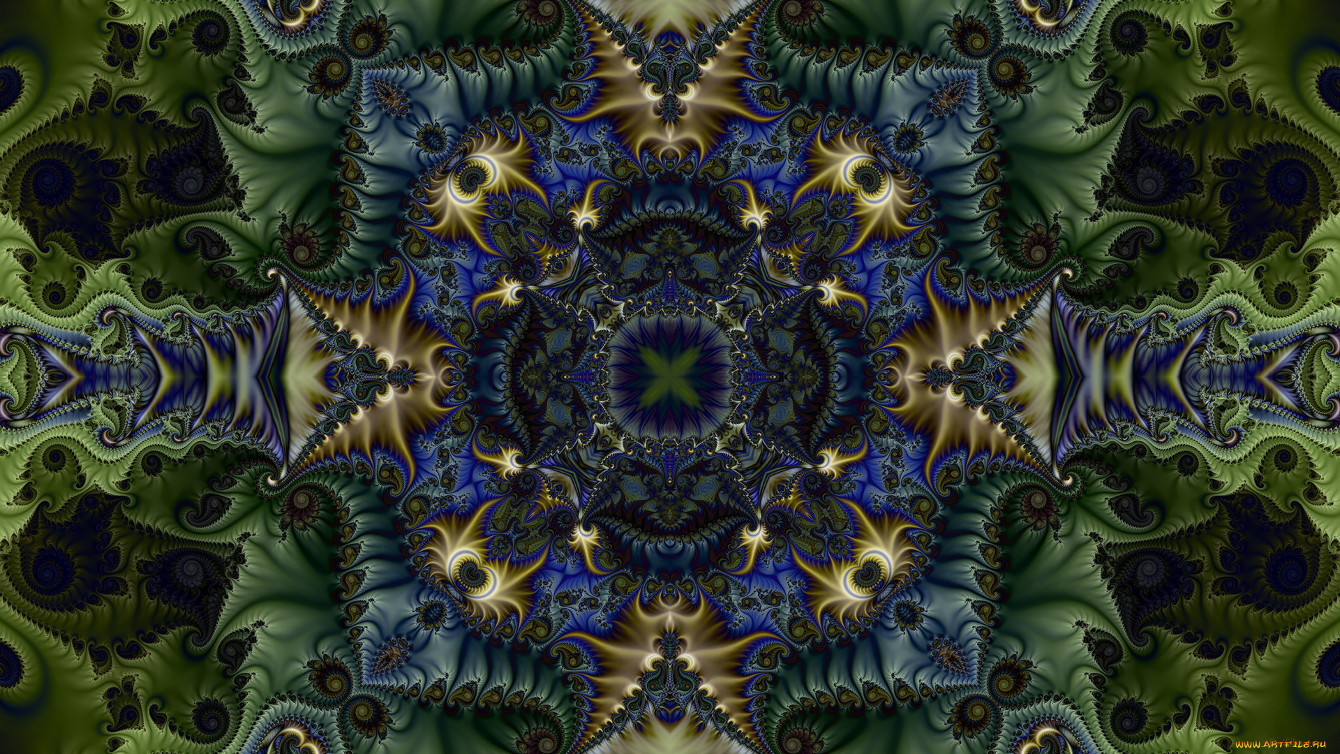 3д, графика, фракталы, , fractal, узор, цвета, фон