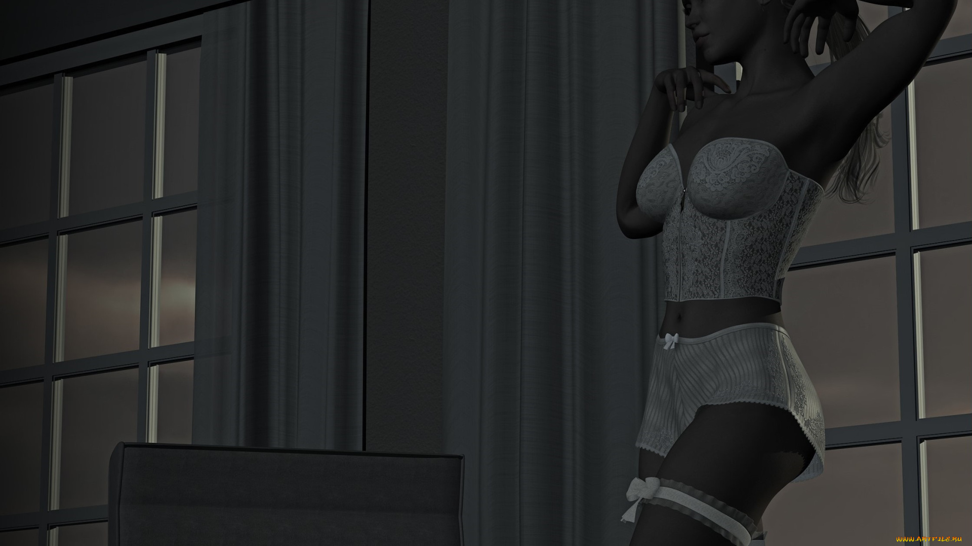 3д, графика, люди, , people, фон, взгляд, девушка