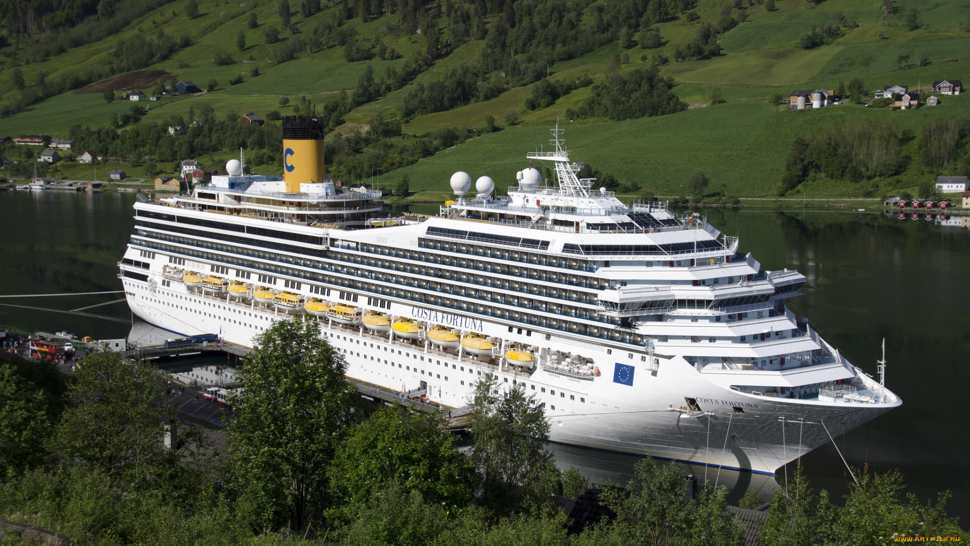 costa, fortuna, корабли, лайнеры, круизный, лайнер