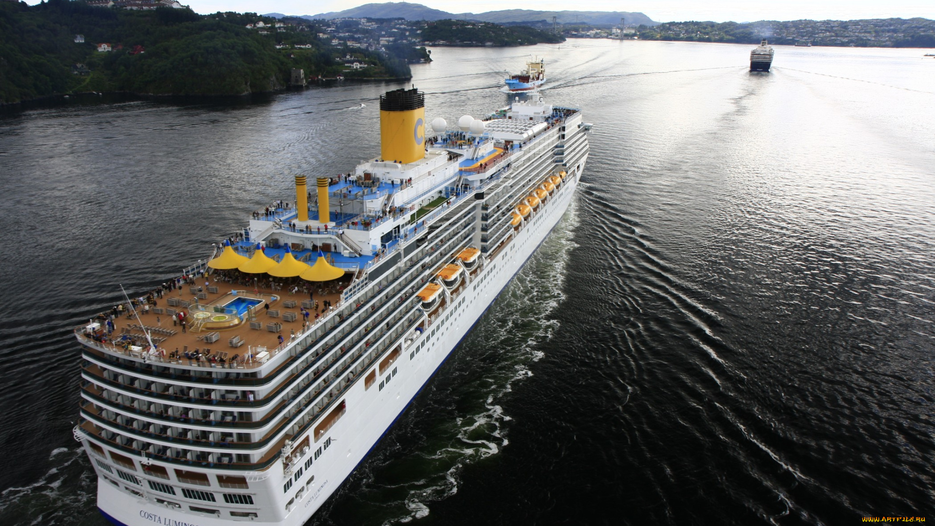 costa, luminosa, корабли, лайнеры, круизный, лайнер