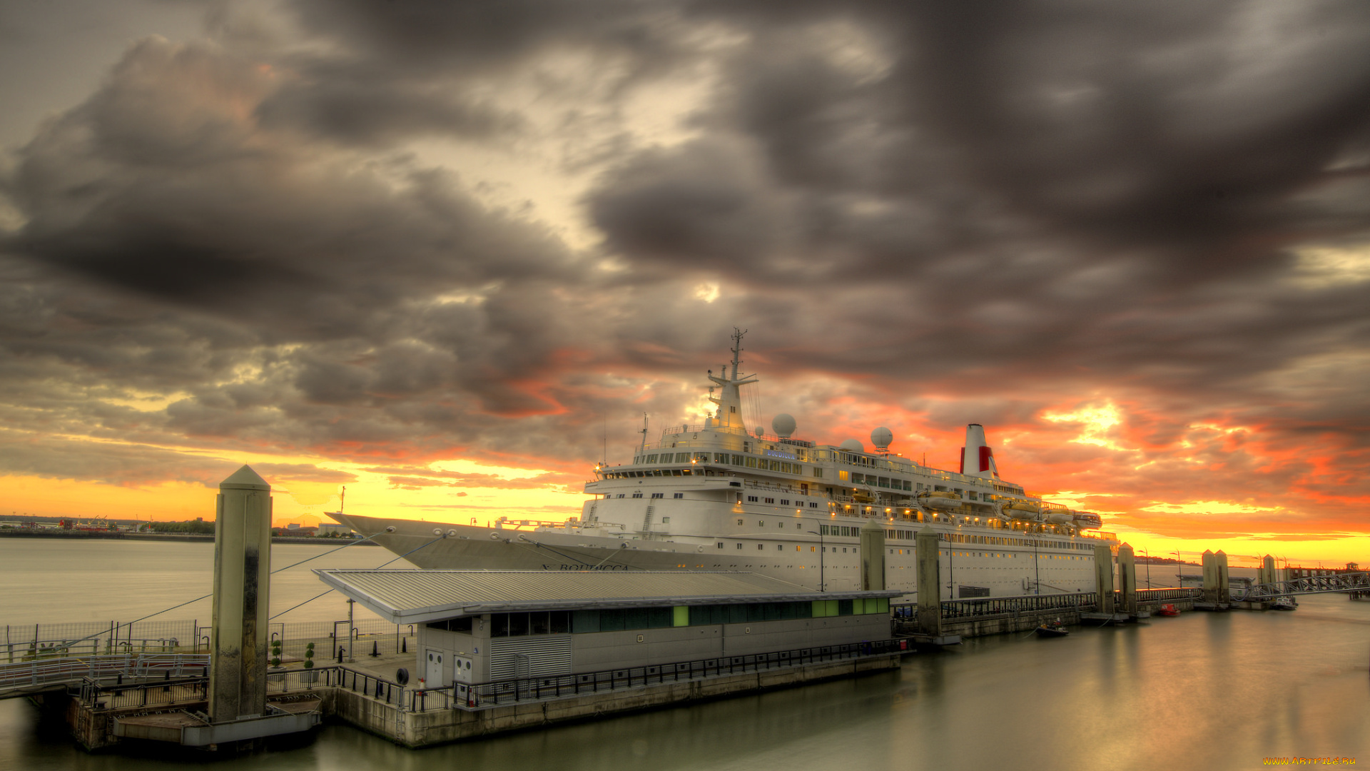 mv, boudicca, in, liverpool, корабли, лайнеры, круиз, причал, лайнер, океанский