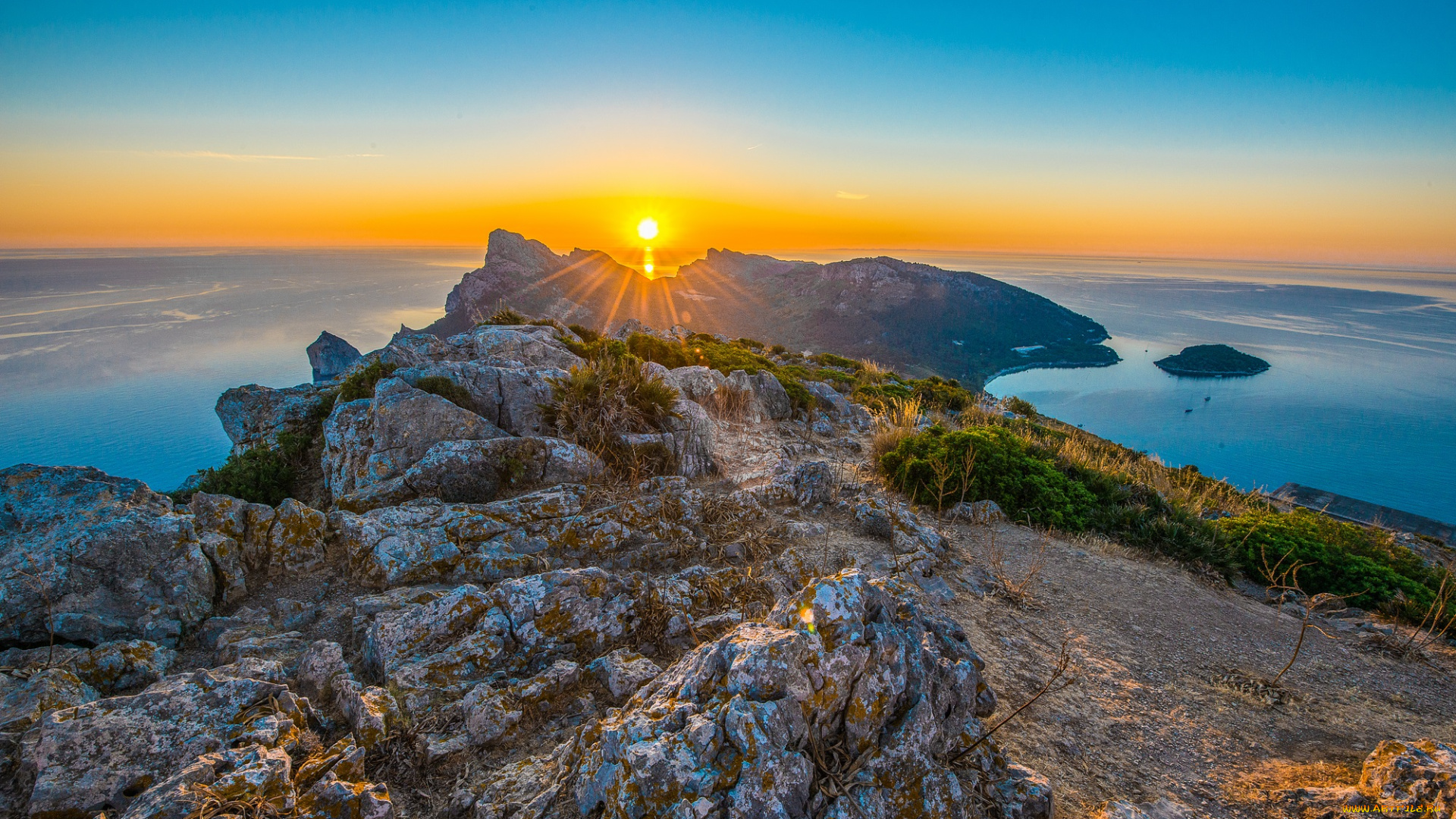 природа, восходы, закаты, рассвет, скалы, мыс, океан