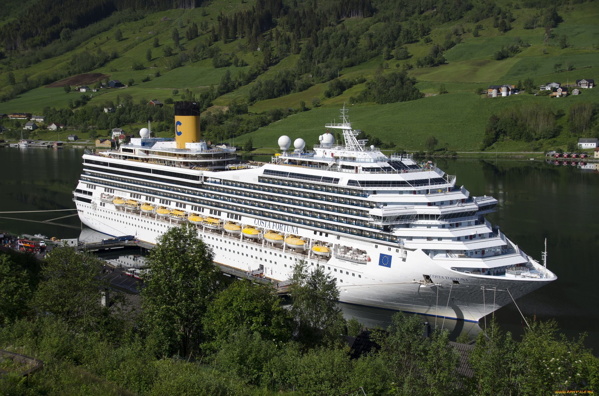 costa, fortuna, корабли, лайнеры, круизный, лайнер