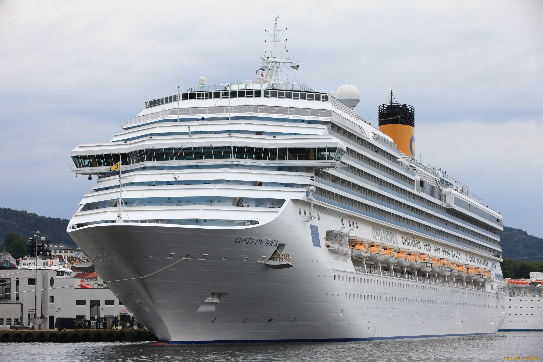 costa, pacifica, корабли, лайнеры, круизный, лайнер