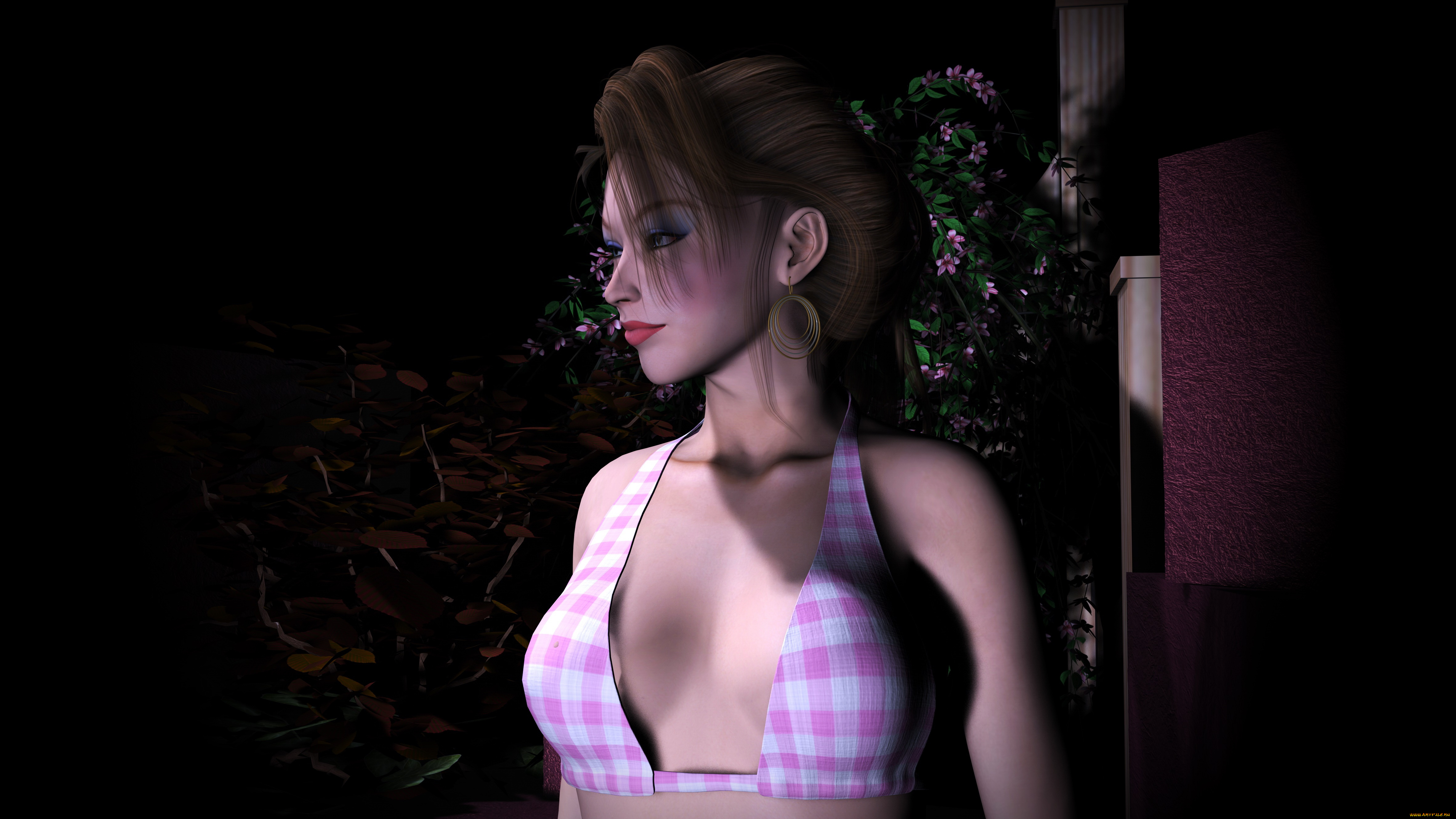 3д, графика, люди, , people, взгляд, фон, девушка