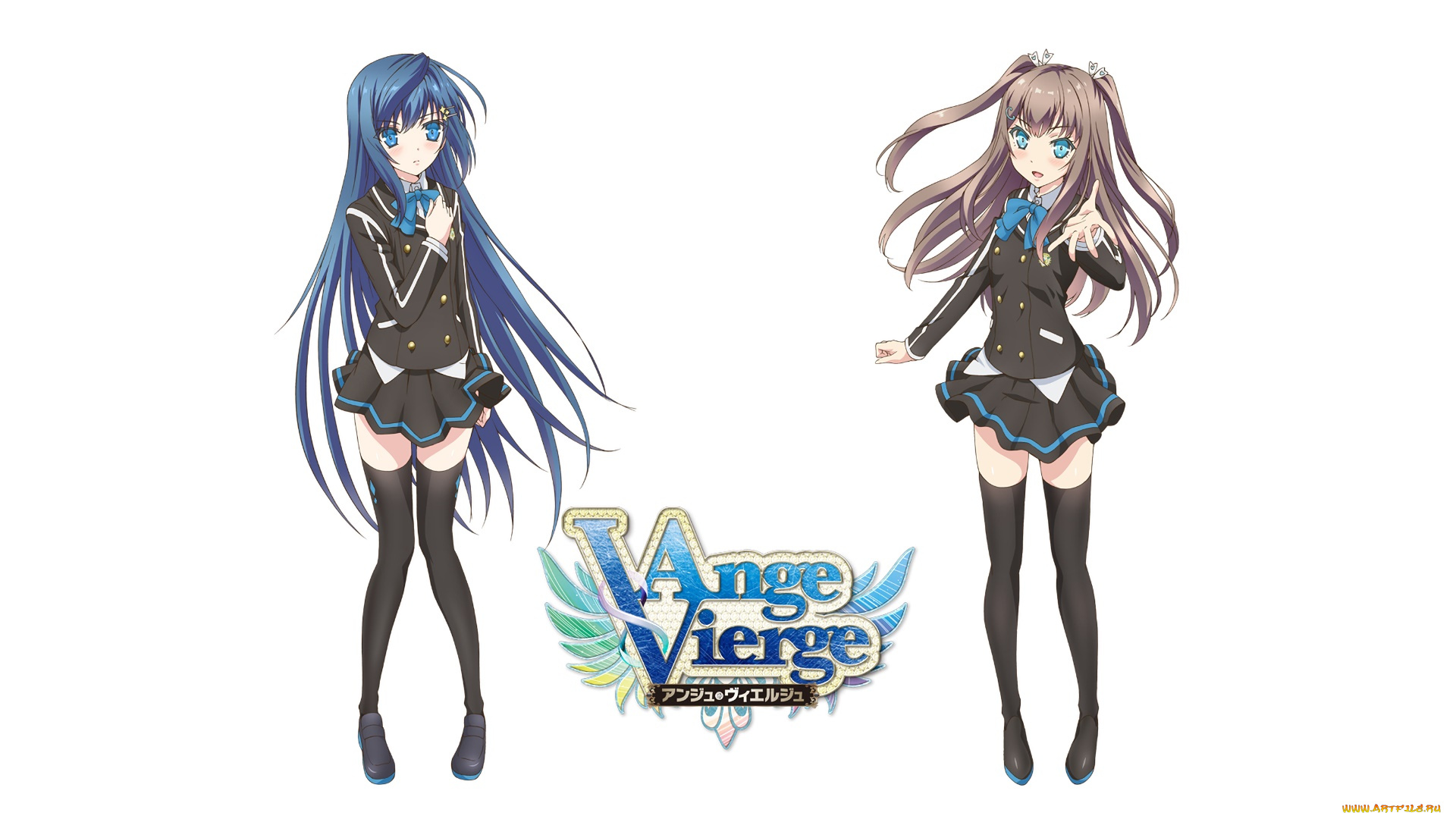 angel, virgin, аниме, unknown, , другое, фон, взгляд, девушки