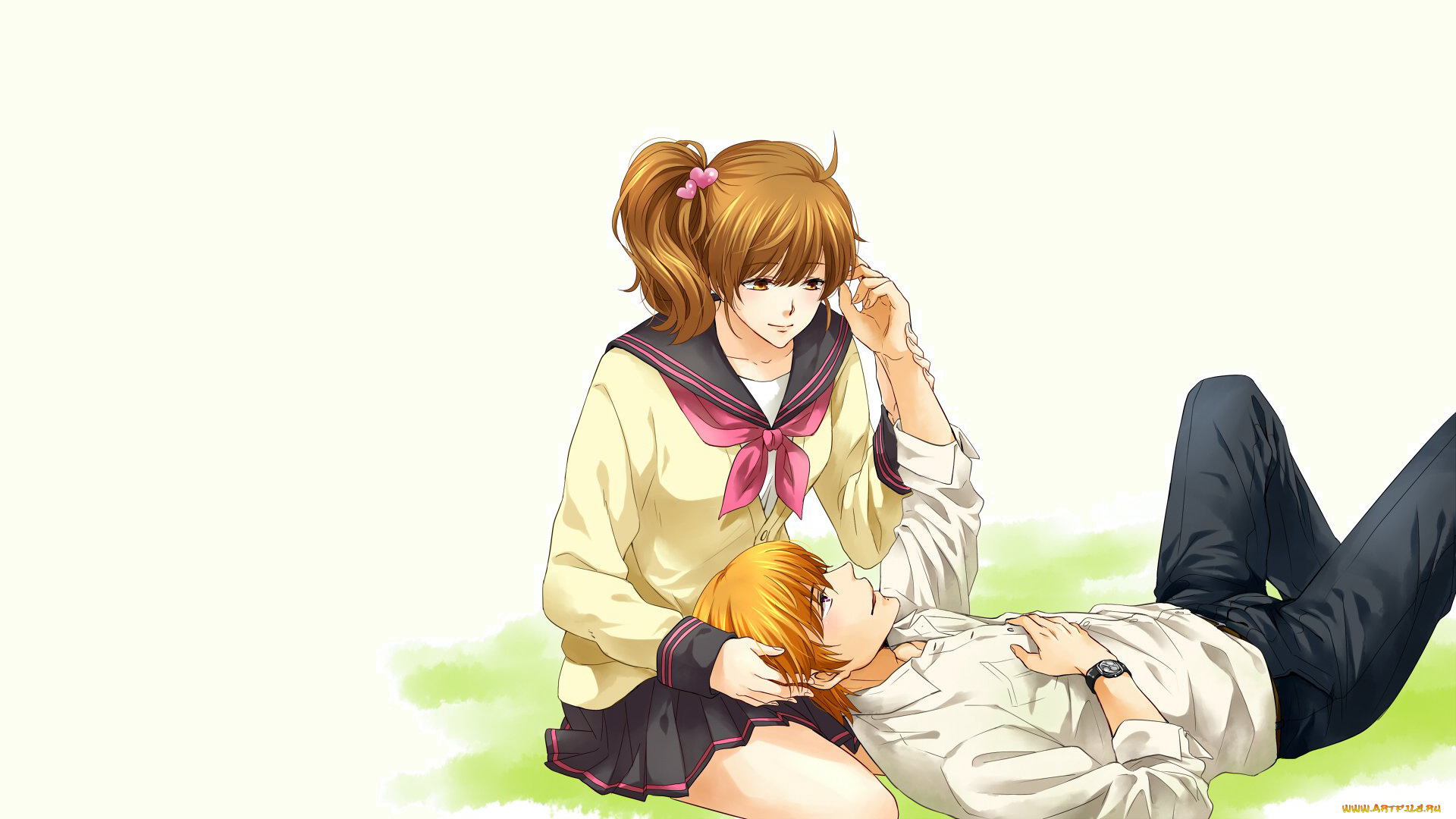 аниме, brothers, conflict, пара