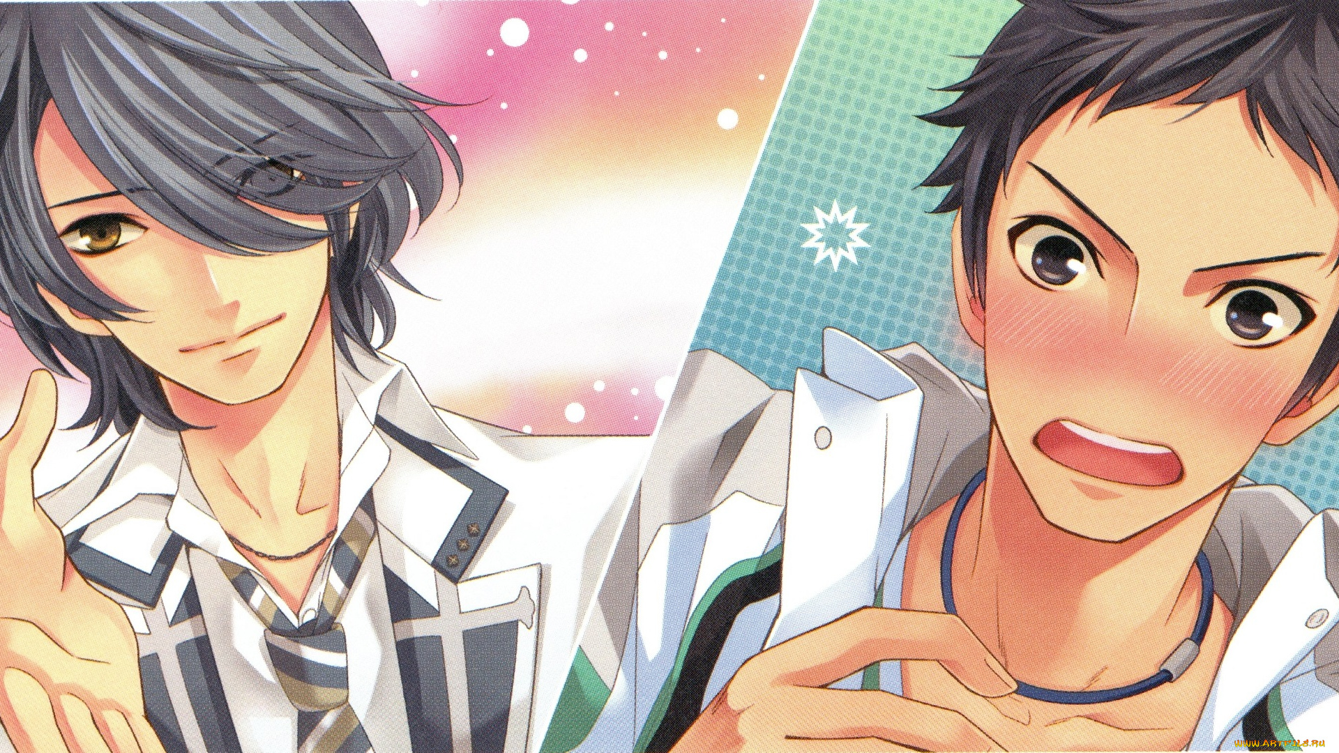 аниме, brothers, conflict, парни