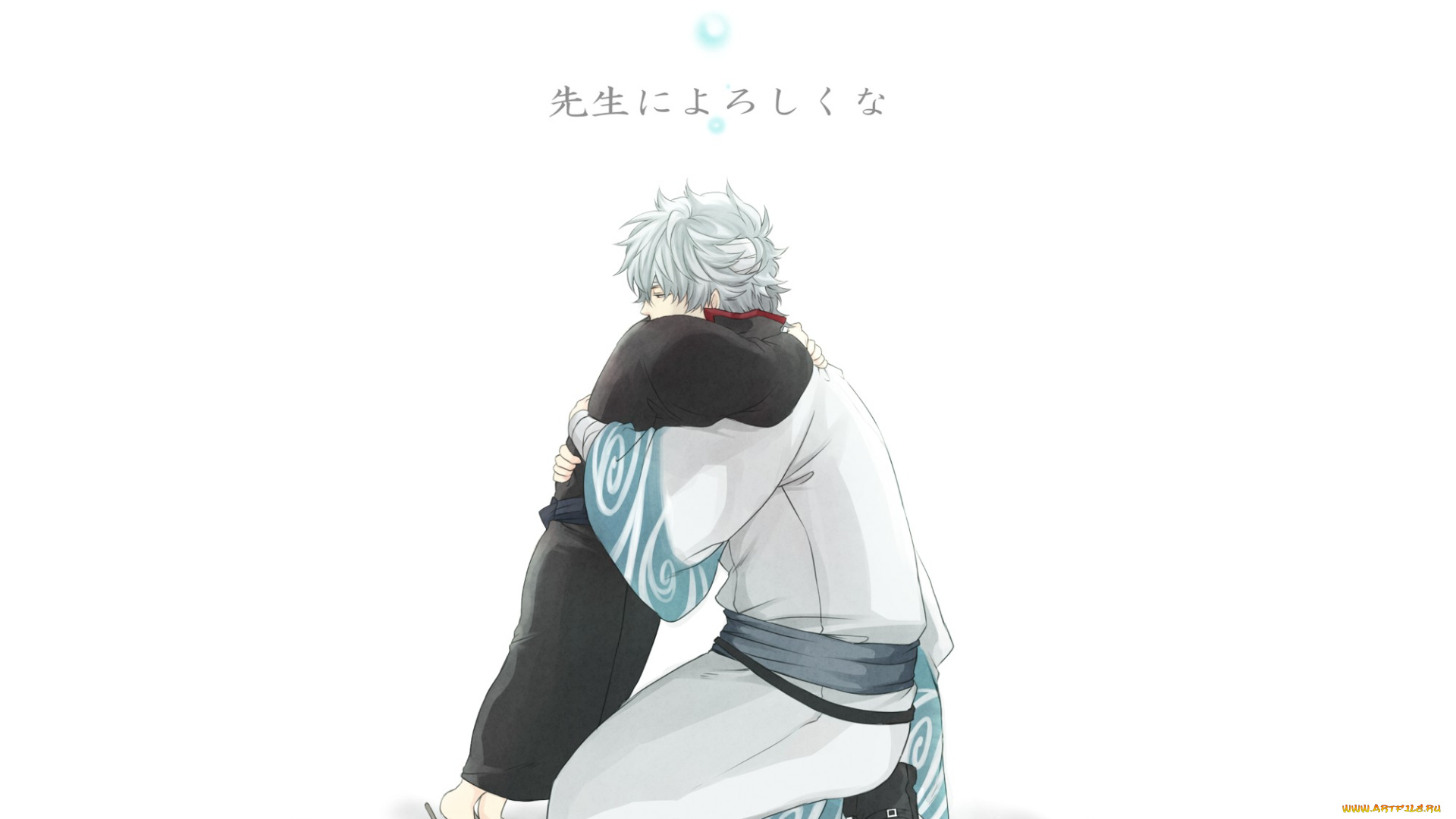 аниме, gintama, объятия