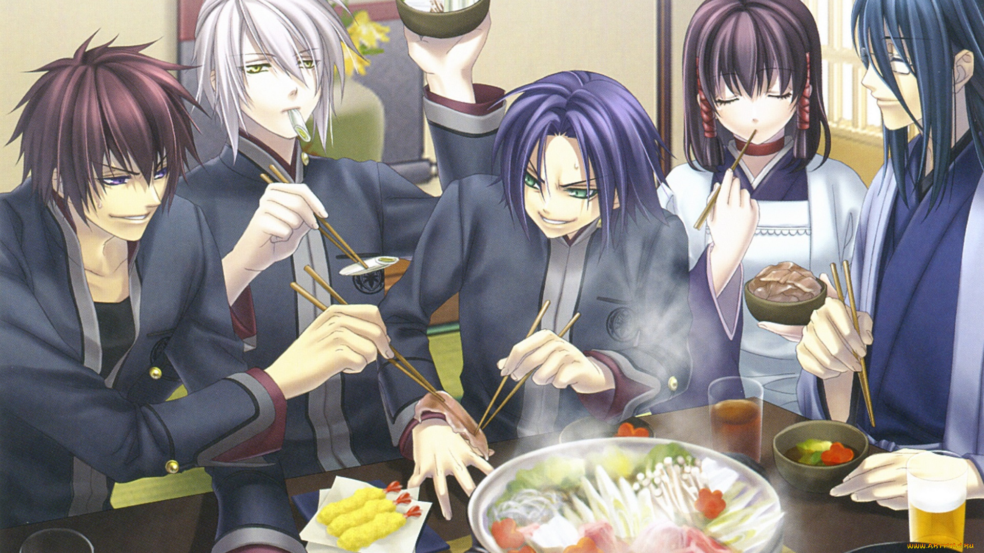 аниме, hiiro, no, kakera, парни