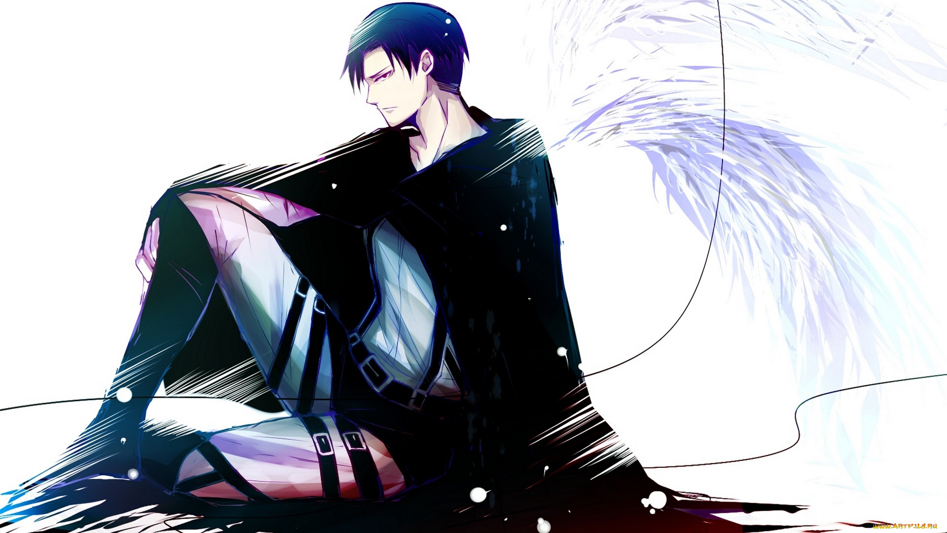 аниме, shingeki, no, kyojin, капрал, леви