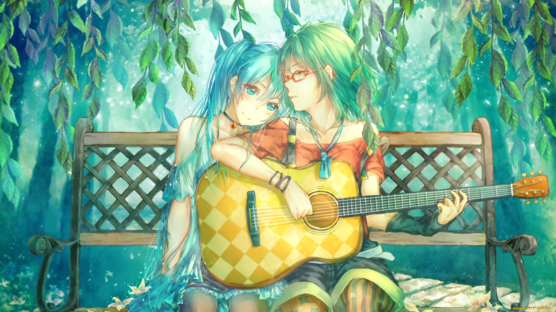 аниме, vocaloid, девушка