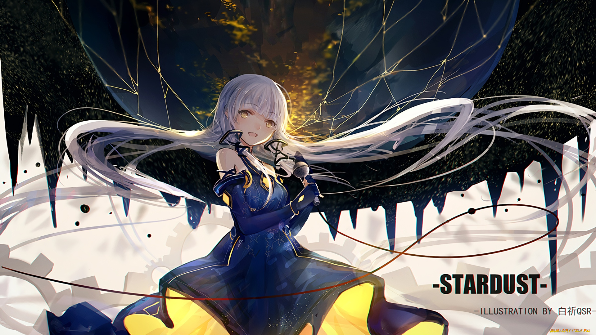 аниме, vocaloid, девушка