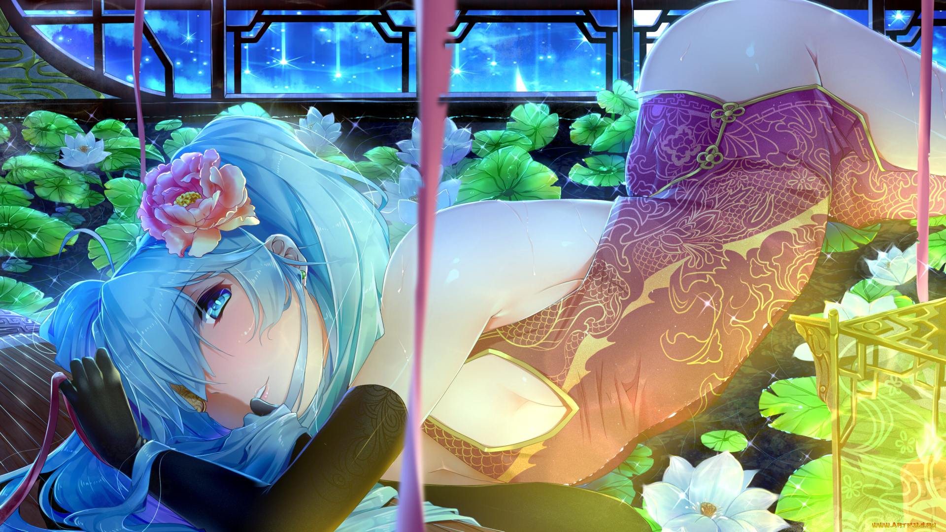 аниме, vocaloid, девушка