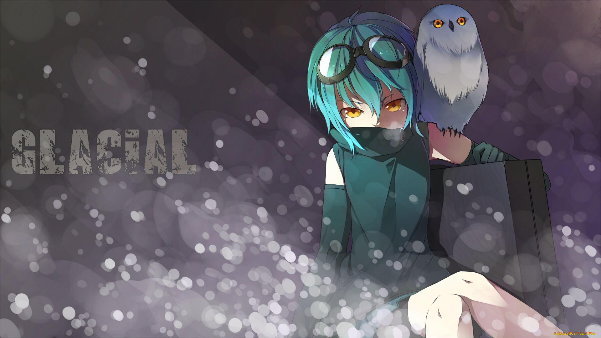 аниме, животные, , существа, фон, взгляд, девушка