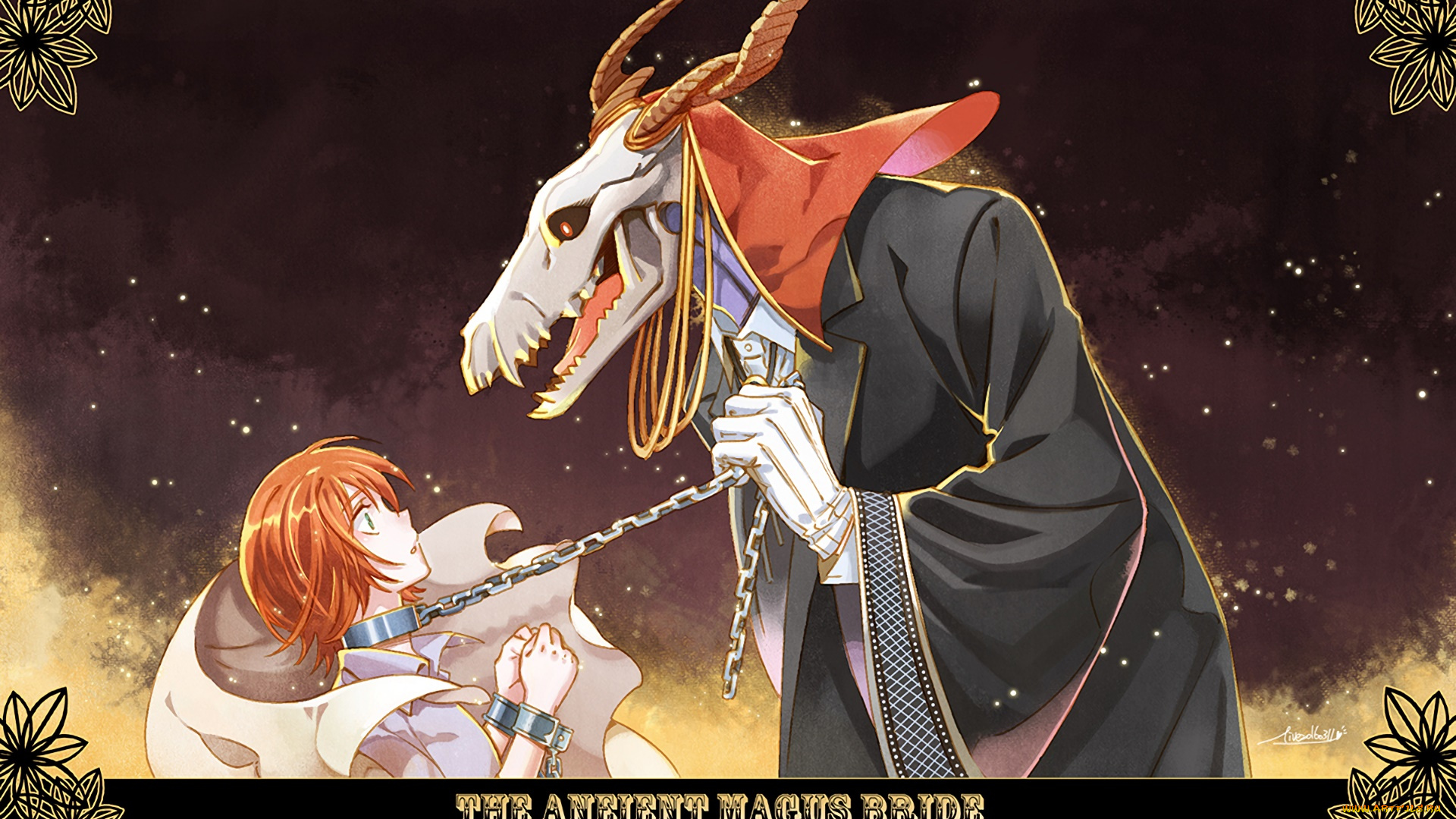 mahou, tsukai, no, yome, аниме, взгляд, фон, мальчик