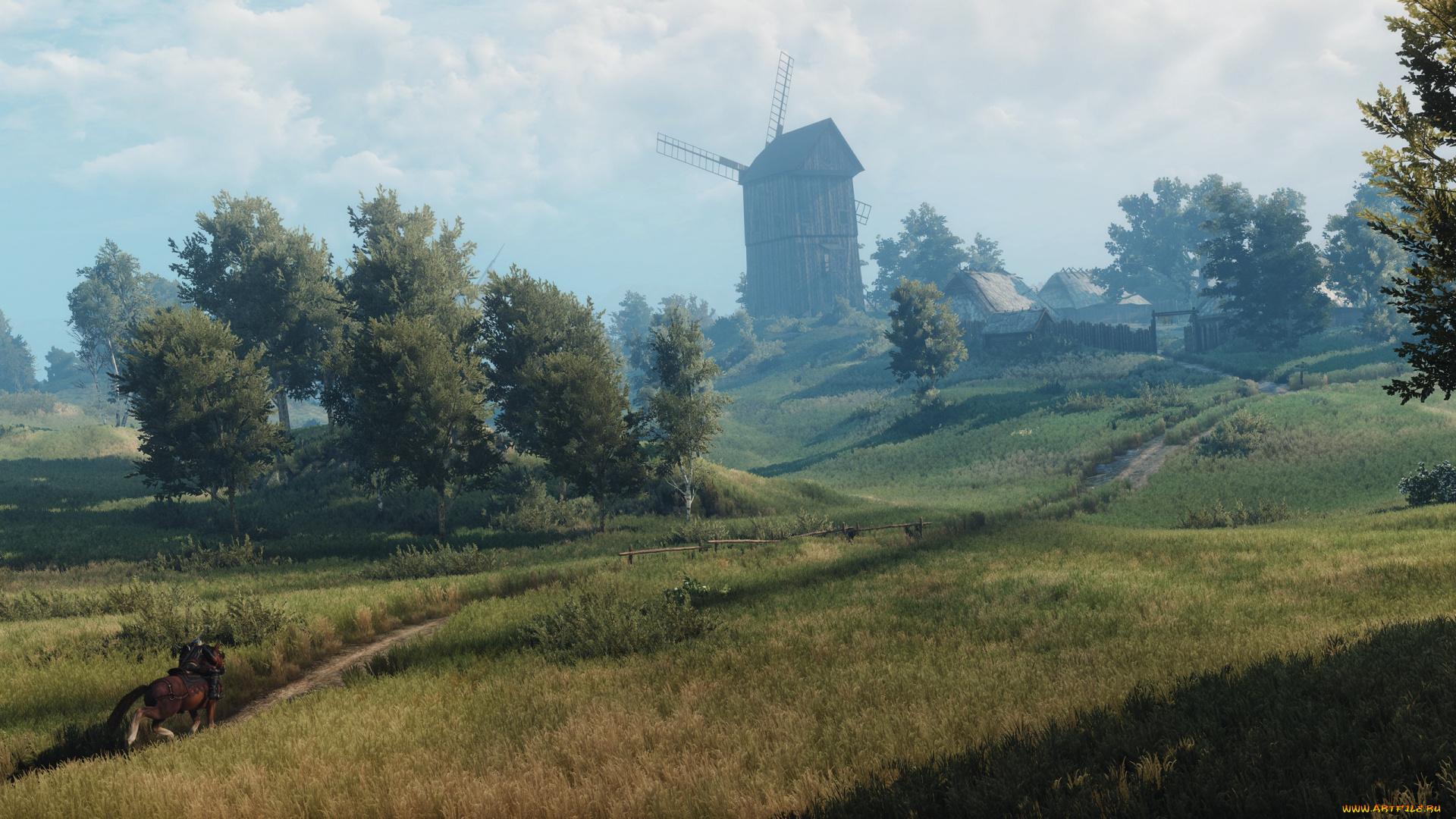 видео, игры, the, witcher, 3, , wild, hunt, мельница