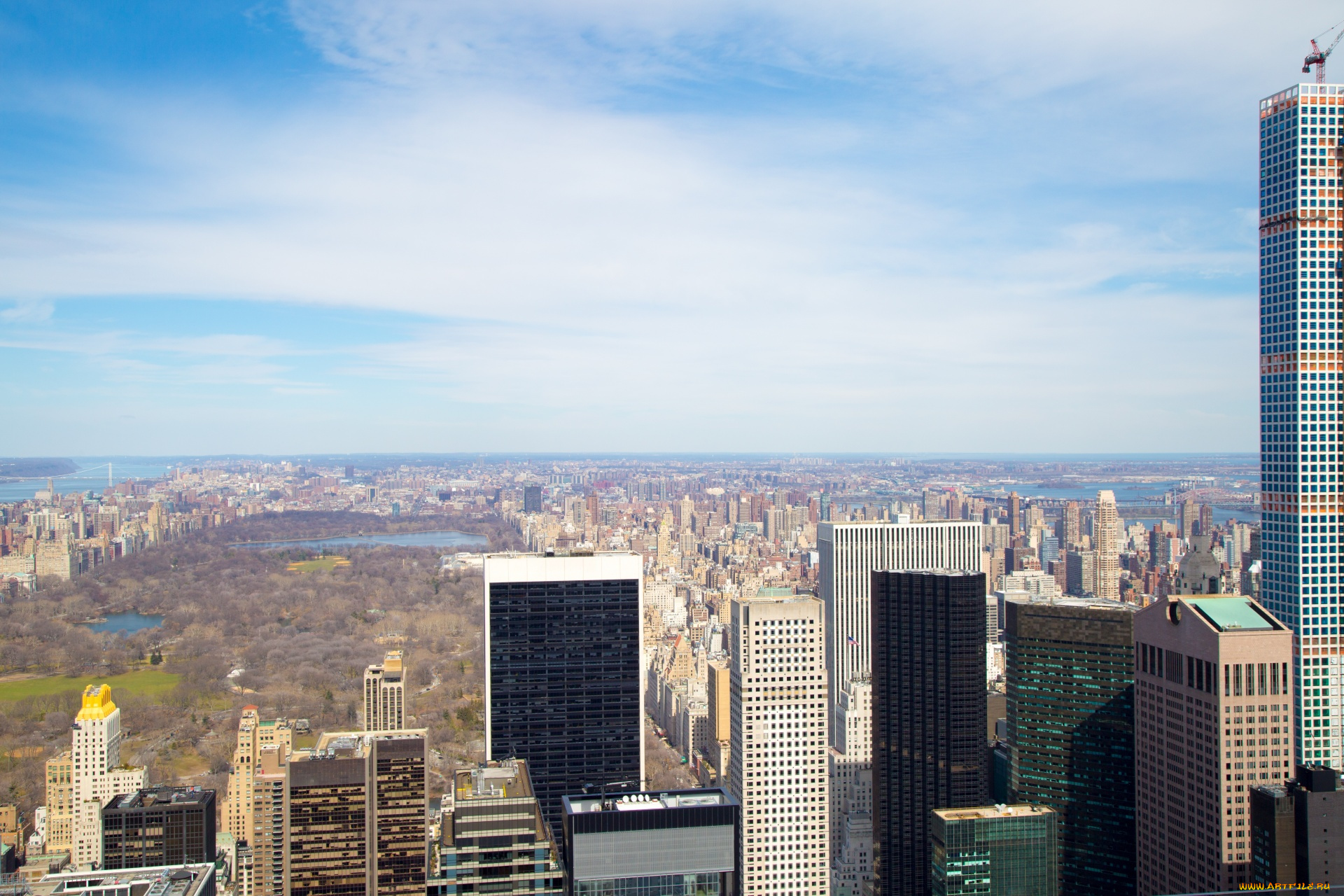 города, нью-йорк, , сша, город, дома