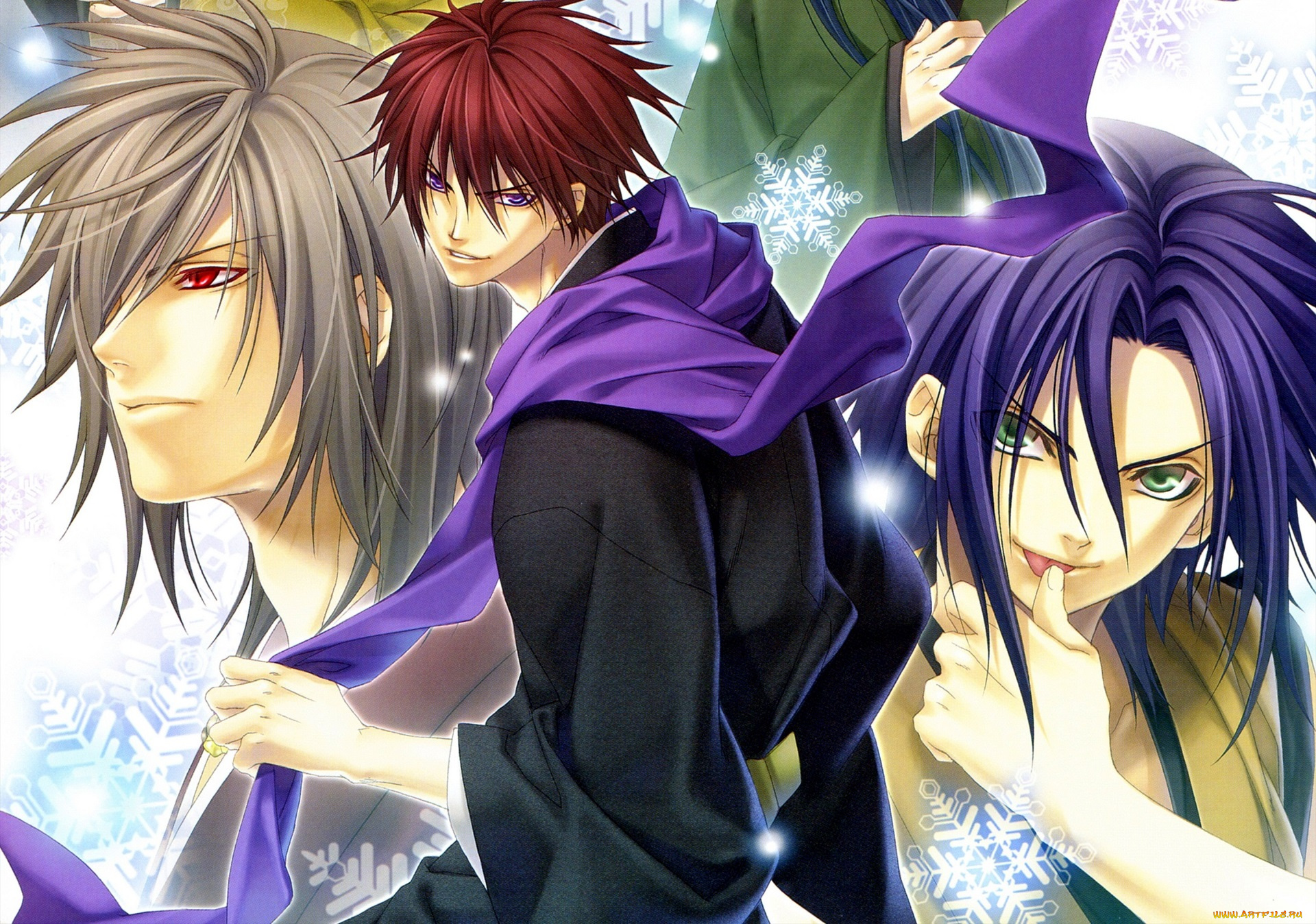 аниме, hiiro, no, kakera, парни