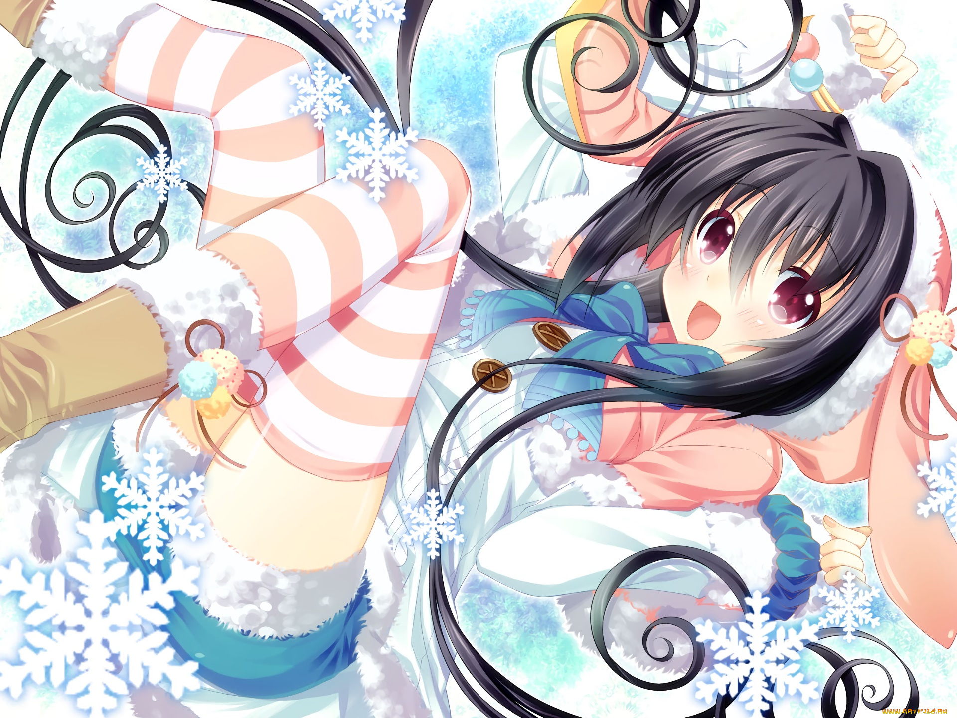 аниме, unknown, , другое, фон, девушка, взгляд