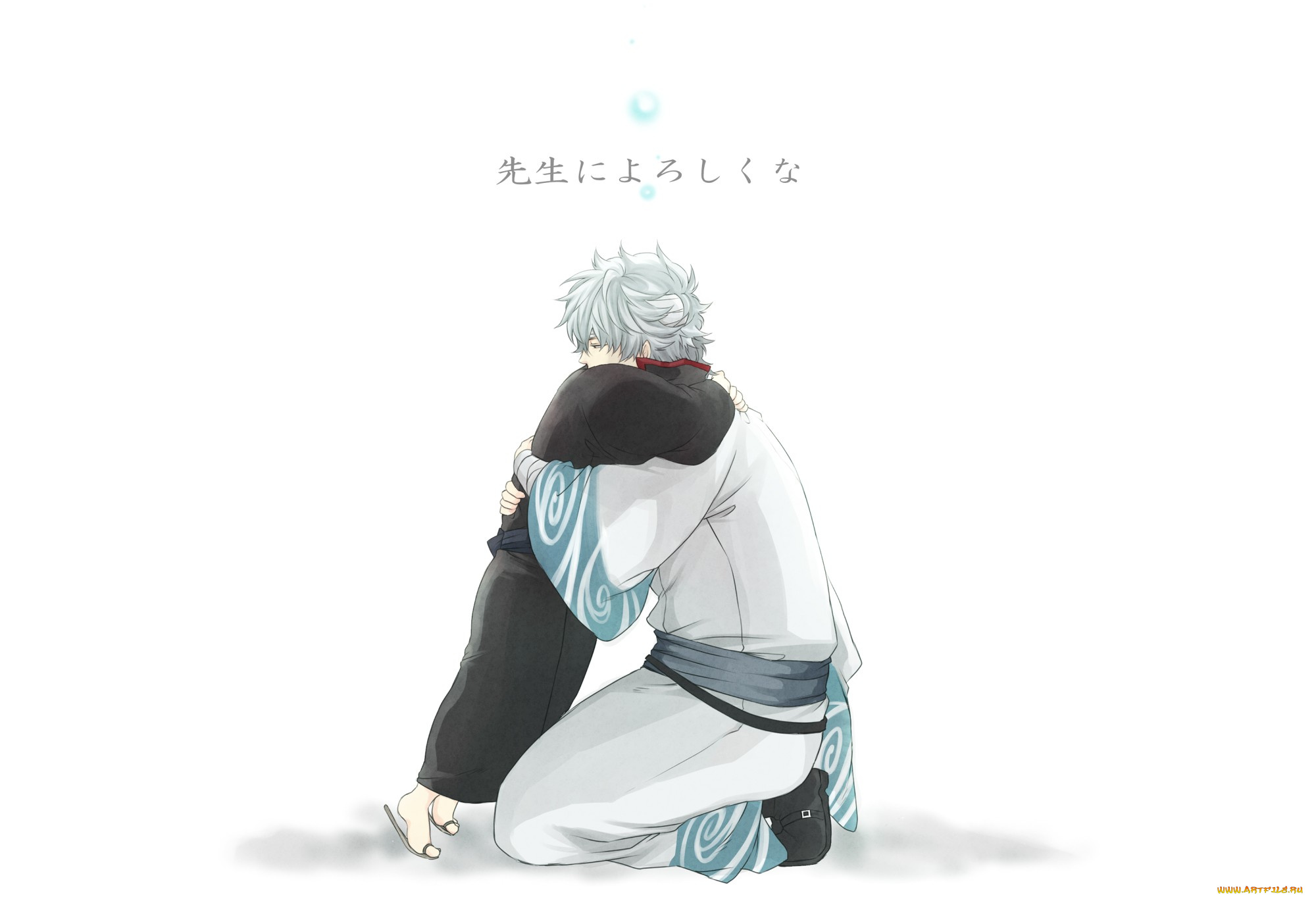 аниме, gintama, объятия