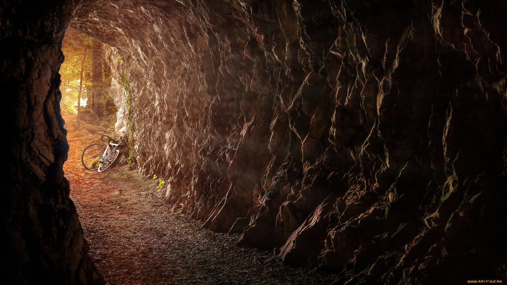 природа, горы, пещера